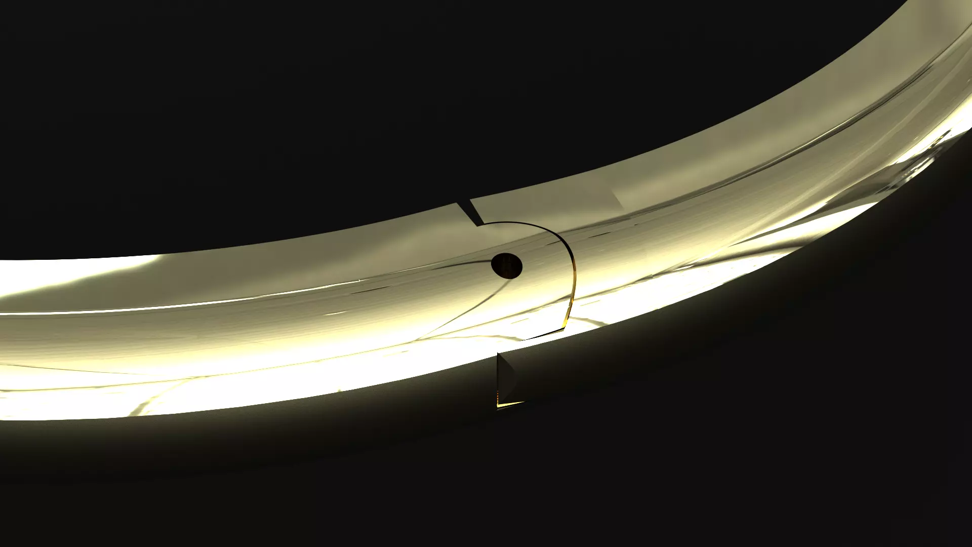 Luxury Gold Bangle Bracelet with Diamonds 3D print model 3D print model_6