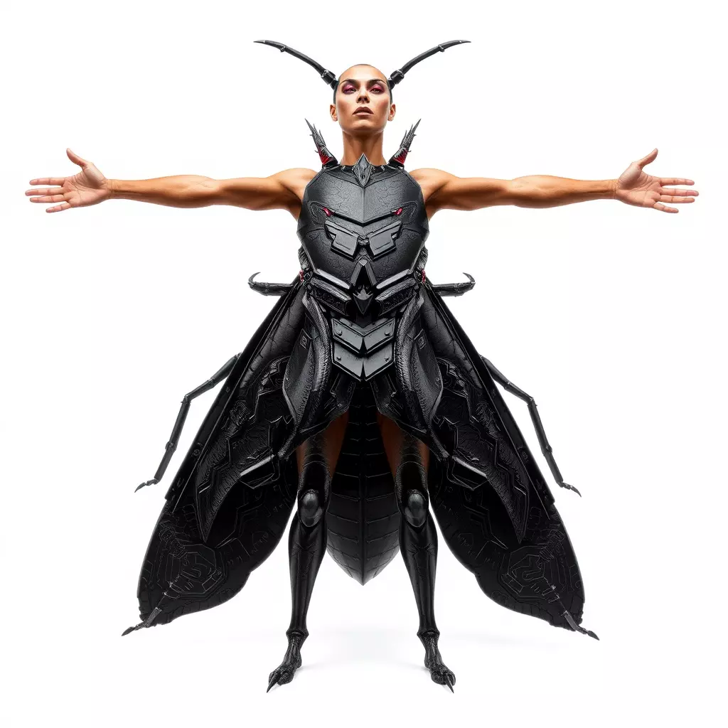 Insect Armor Warrior model pack Low-poly 3D model_2
