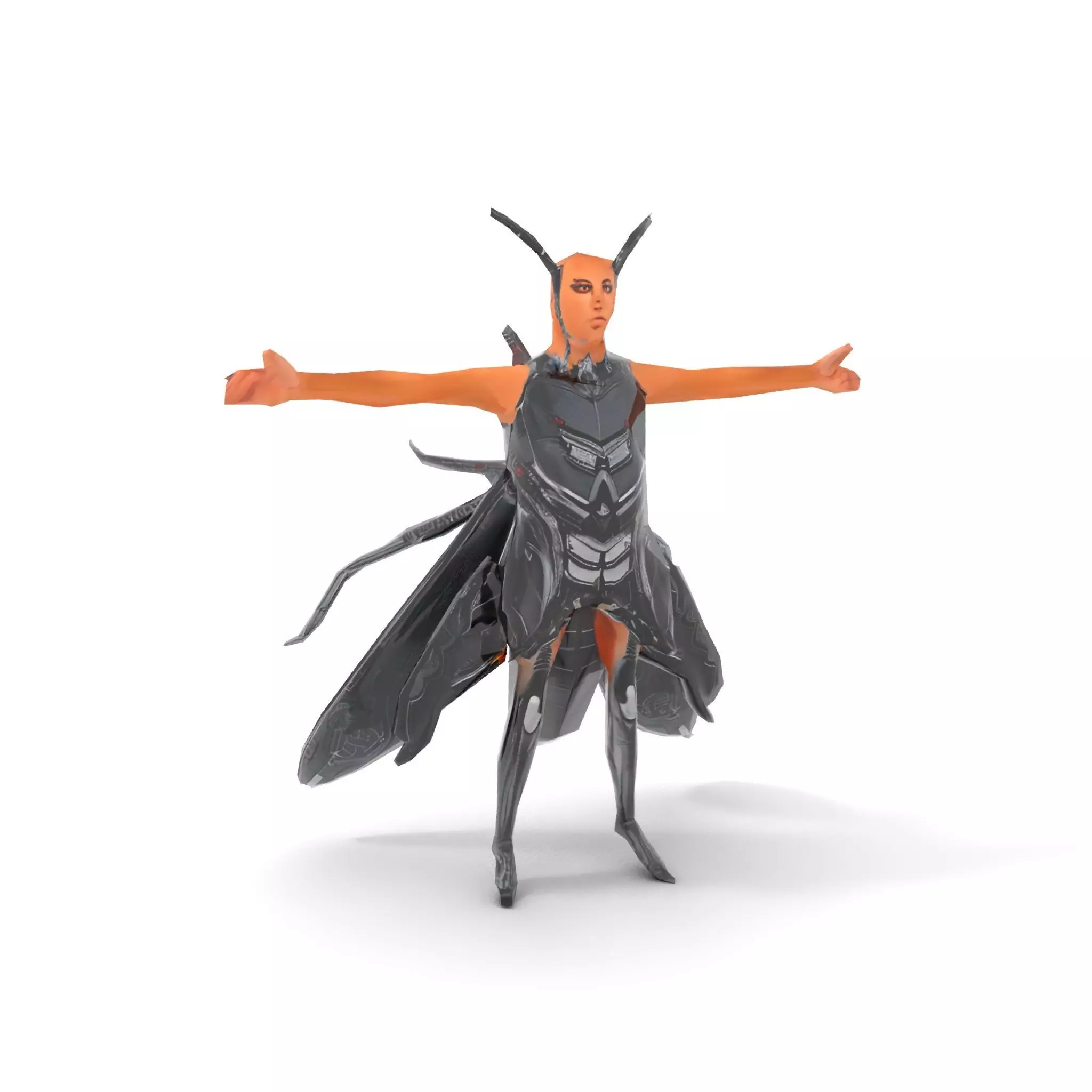 Insect Armor Warrior model pack Low-poly 3D model_9