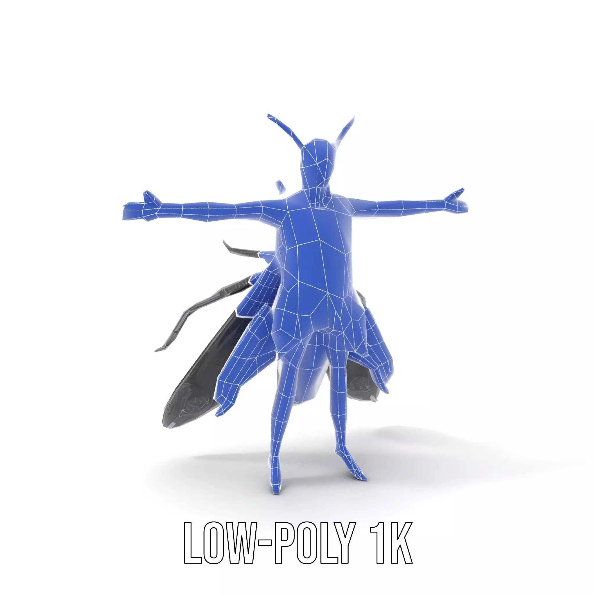 Insect Armor Warrior model pack Low-poly 3D model_19