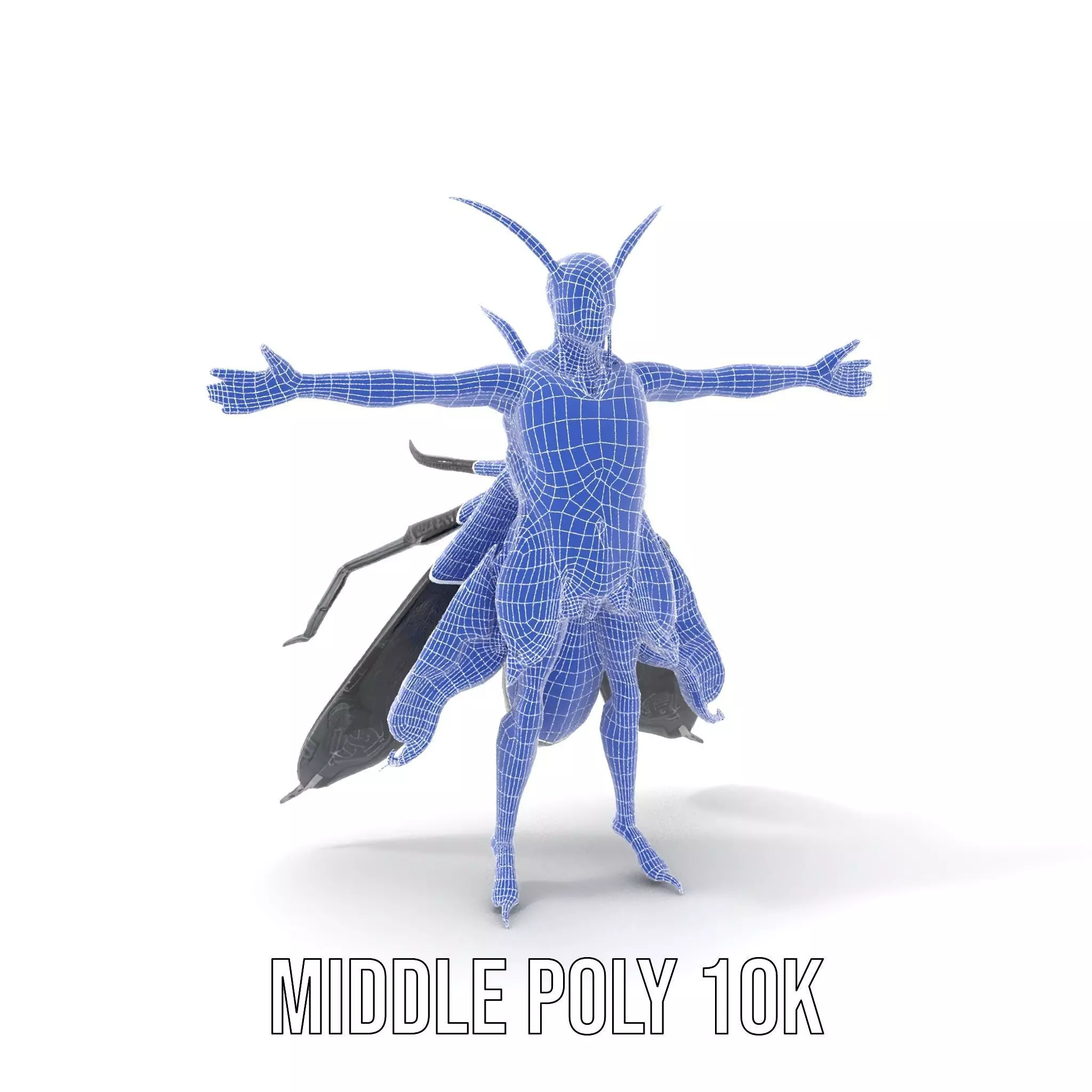 Insect Armor Warrior model pack Low-poly 3D model_15