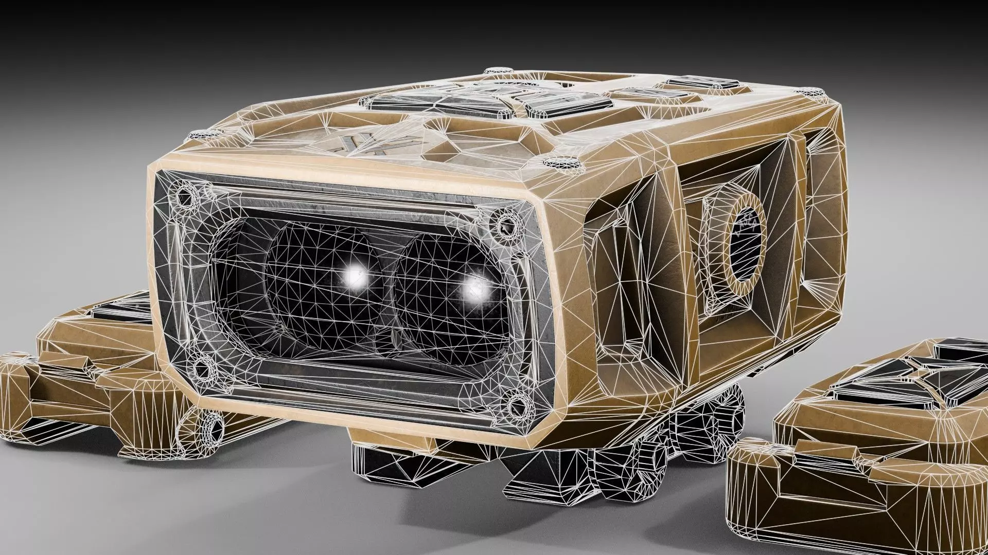 Rangefinder Vortex Impact 4000 Rail Low-poly 3D model_14