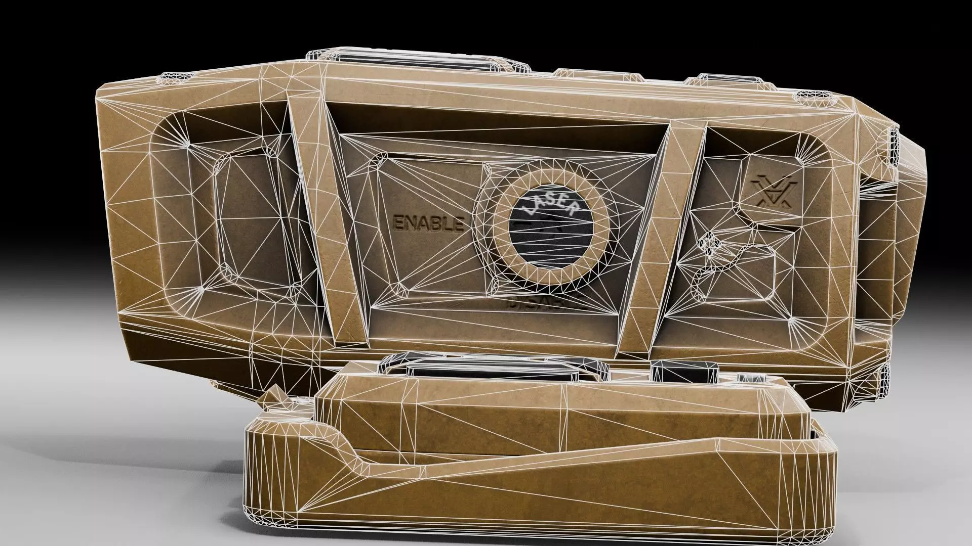 Rangefinder Vortex Impact 4000 Rail Low-poly 3D model_19