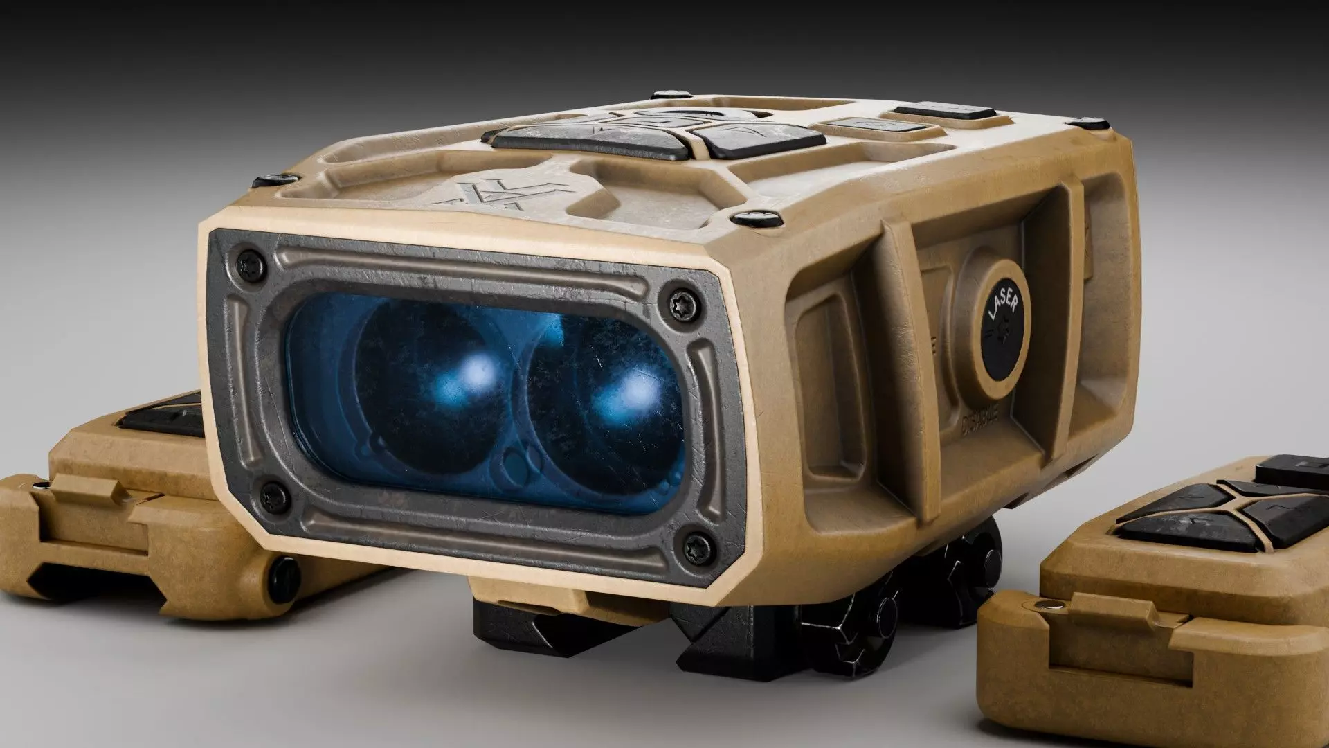 Rangefinder Vortex Impact 4000 Rail Low-poly 3D model_3