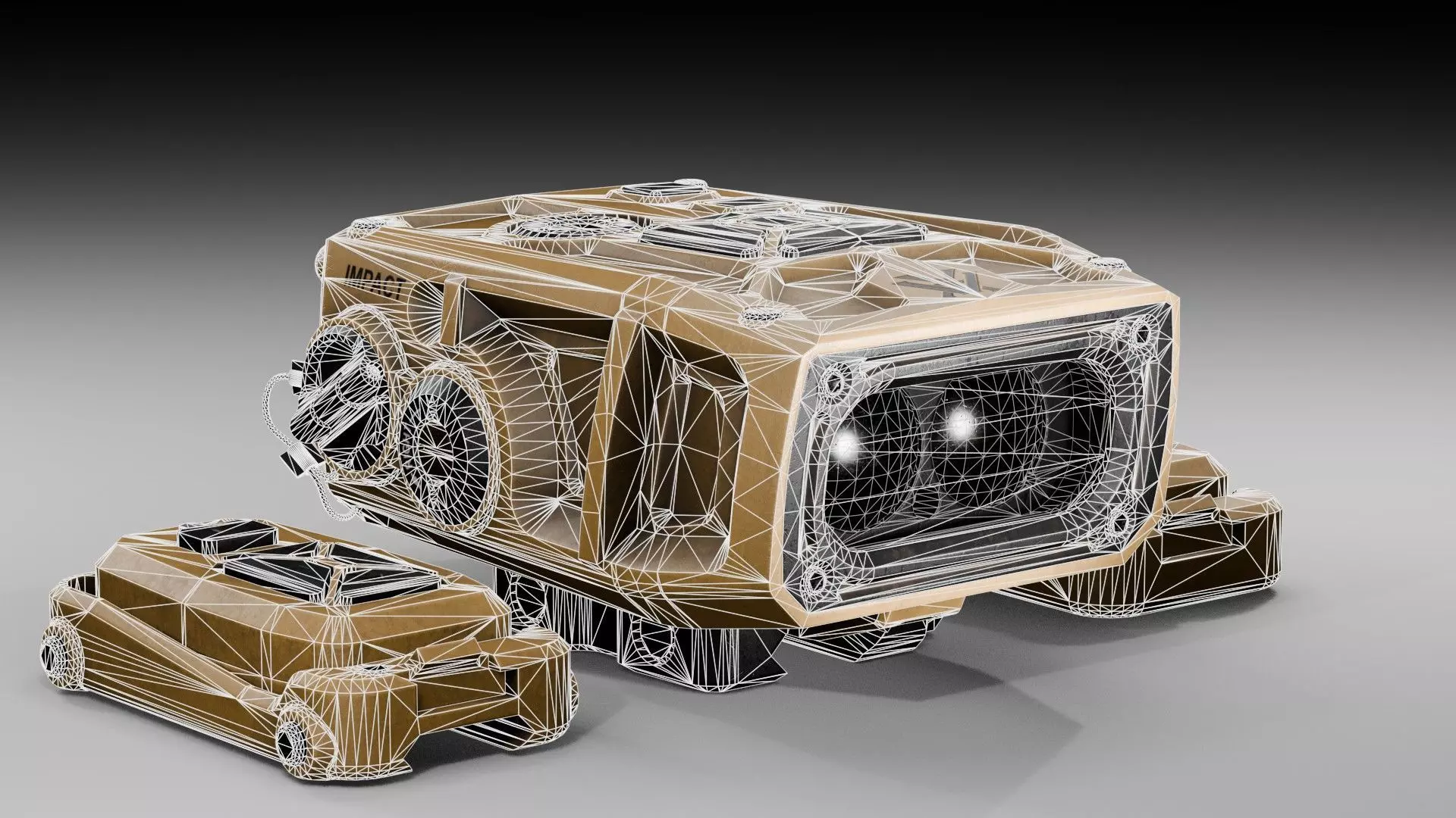 Rangefinder Vortex Impact 4000 Rail Low-poly 3D model_11