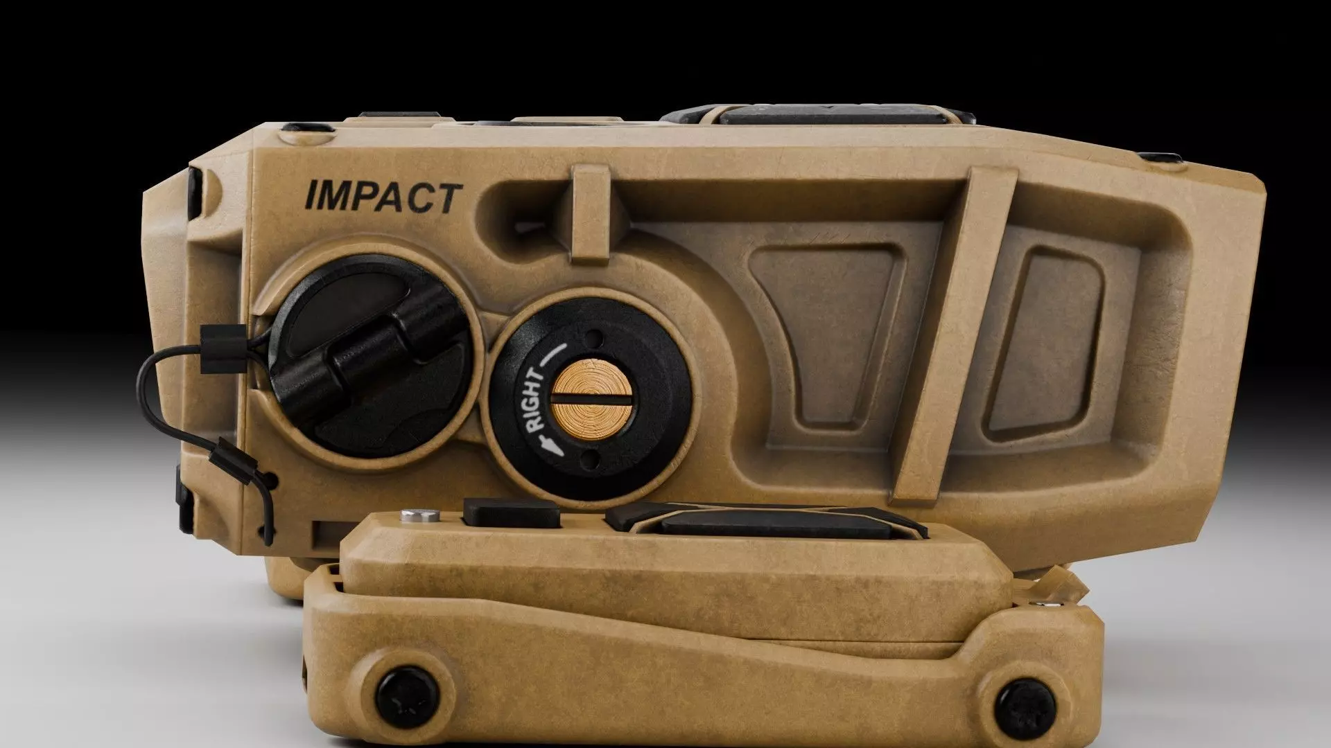 Rangefinder Vortex Impact 4000 Rail Low-poly 3D model_7