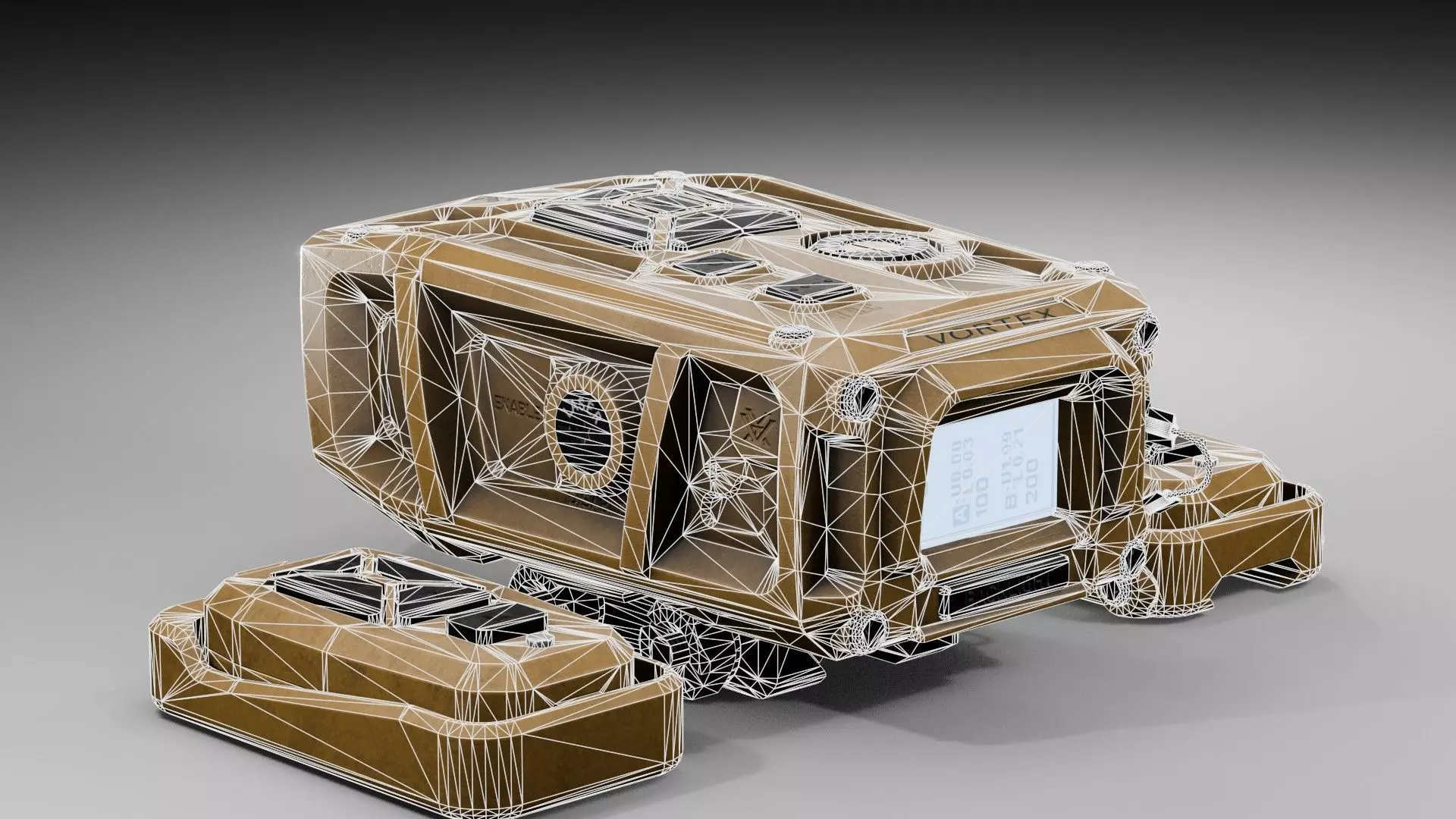 Rangefinder Vortex Impact 4000 Rail Low-poly 3D model_12