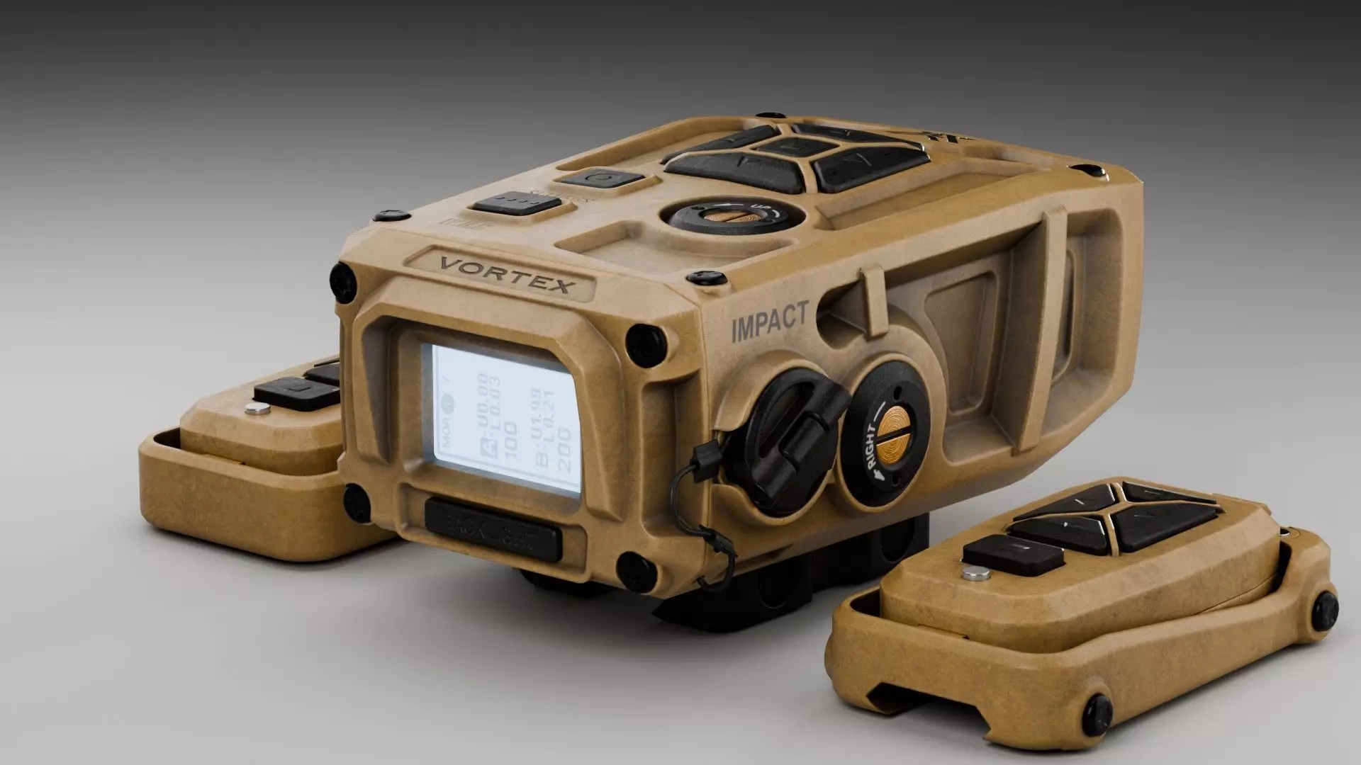 Rangefinder Vortex Impact 4000 Rail Low-poly 3D model_2