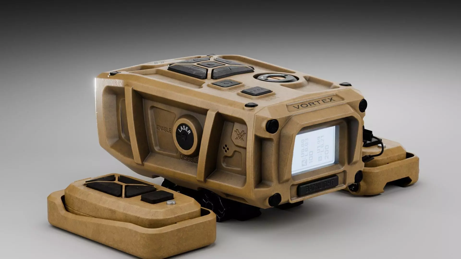 Rangefinder Vortex Impact 4000 Rail Low-poly 3D model_1