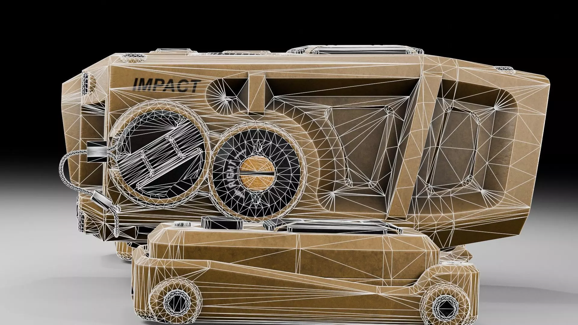 Rangefinder Vortex Impact 4000 Rail Low-poly 3D model_18