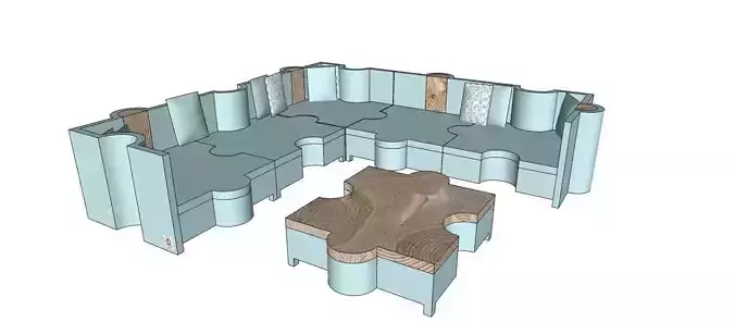 ENIGMA modular living room 3D model
