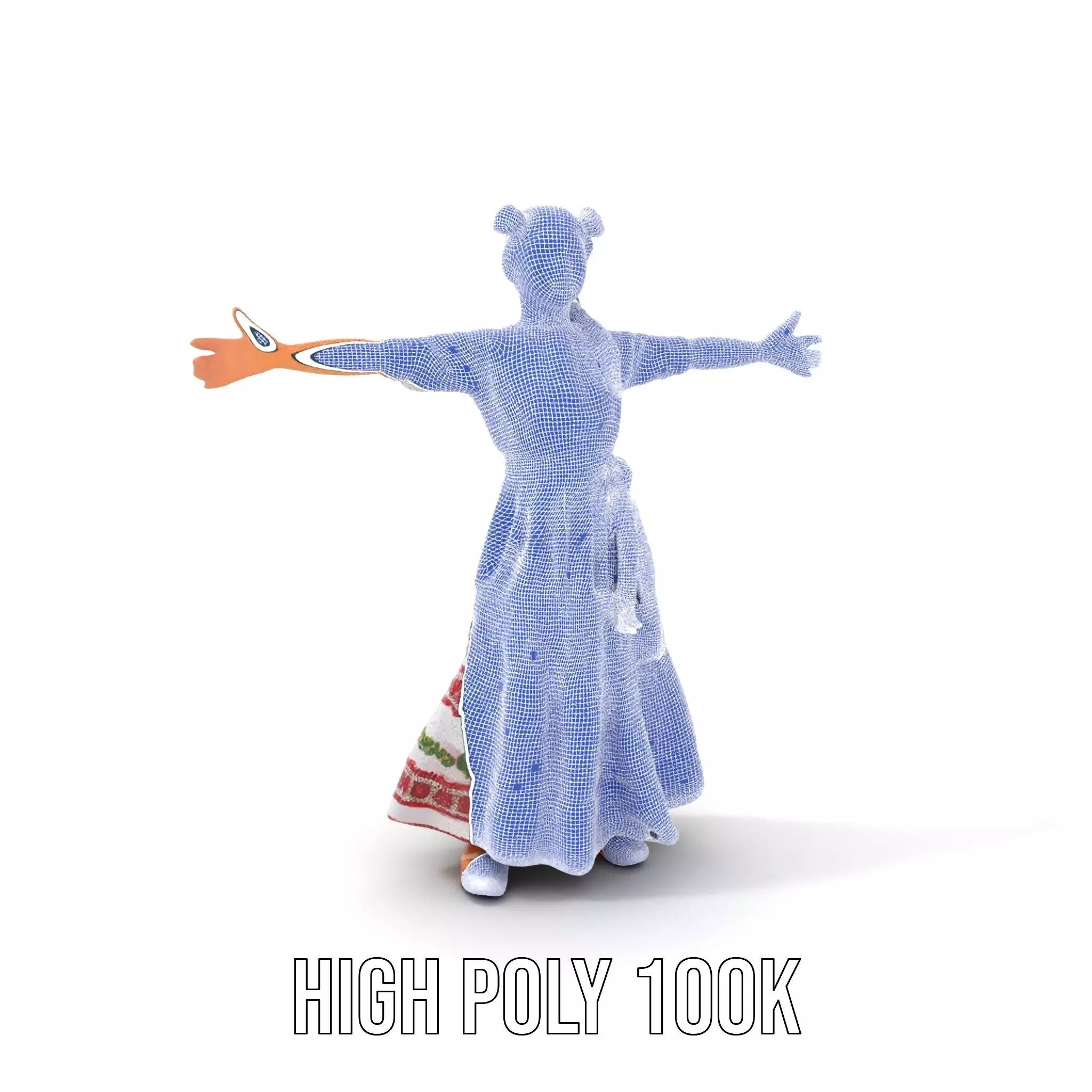 Colorful Festival Dress model pack Low-poly 3D model_4