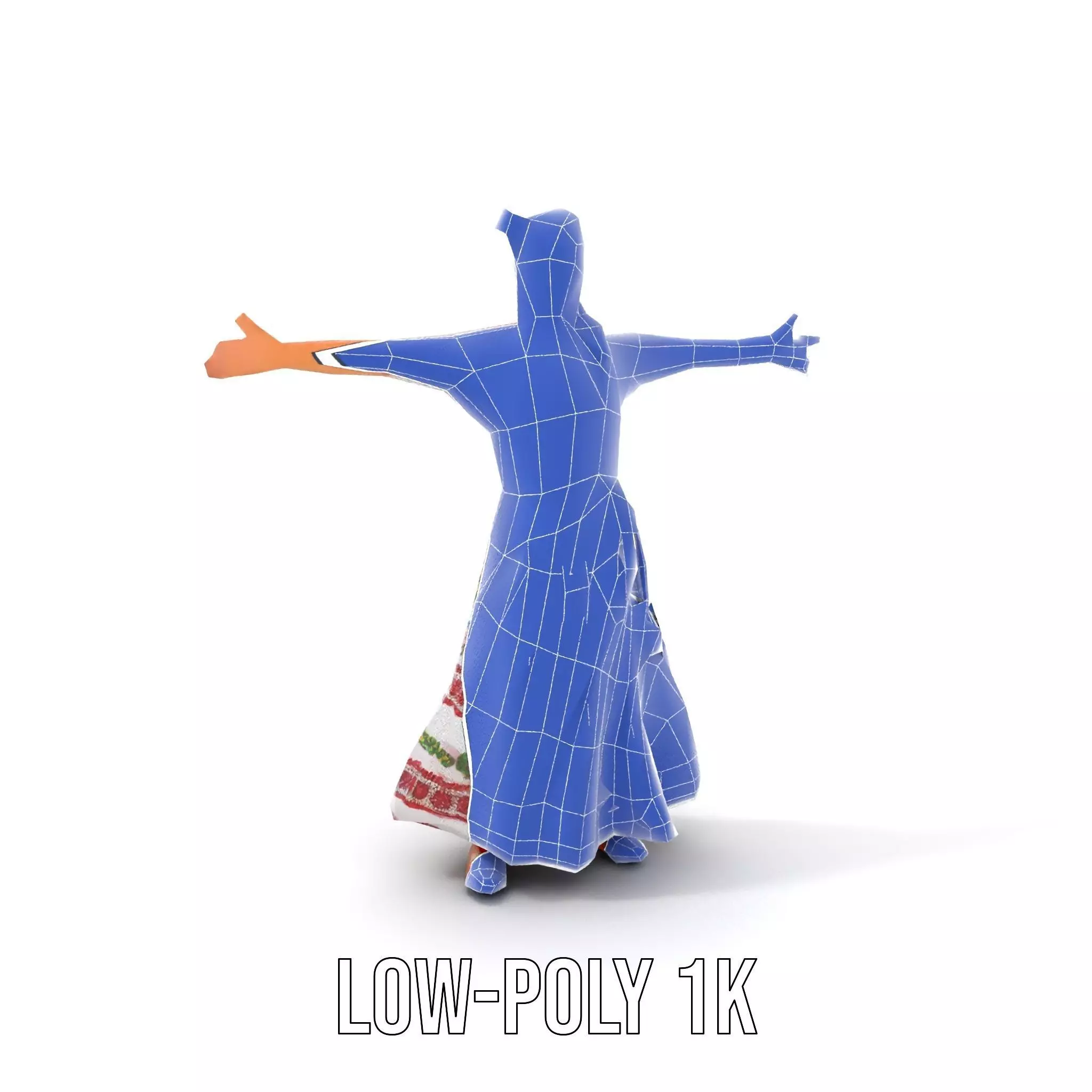 Colorful Festival Dress model pack Low-poly 3D model_10