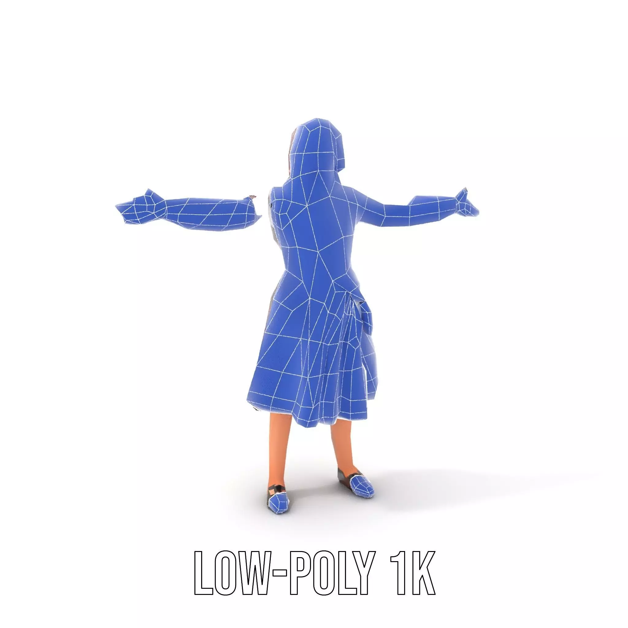 Traditional Folk Dress model pack Low-poly 3D model_27