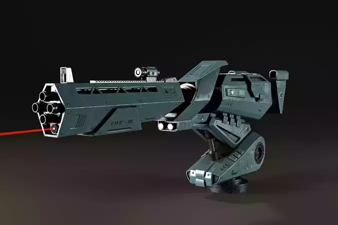 Sci-Fi Turret Gun