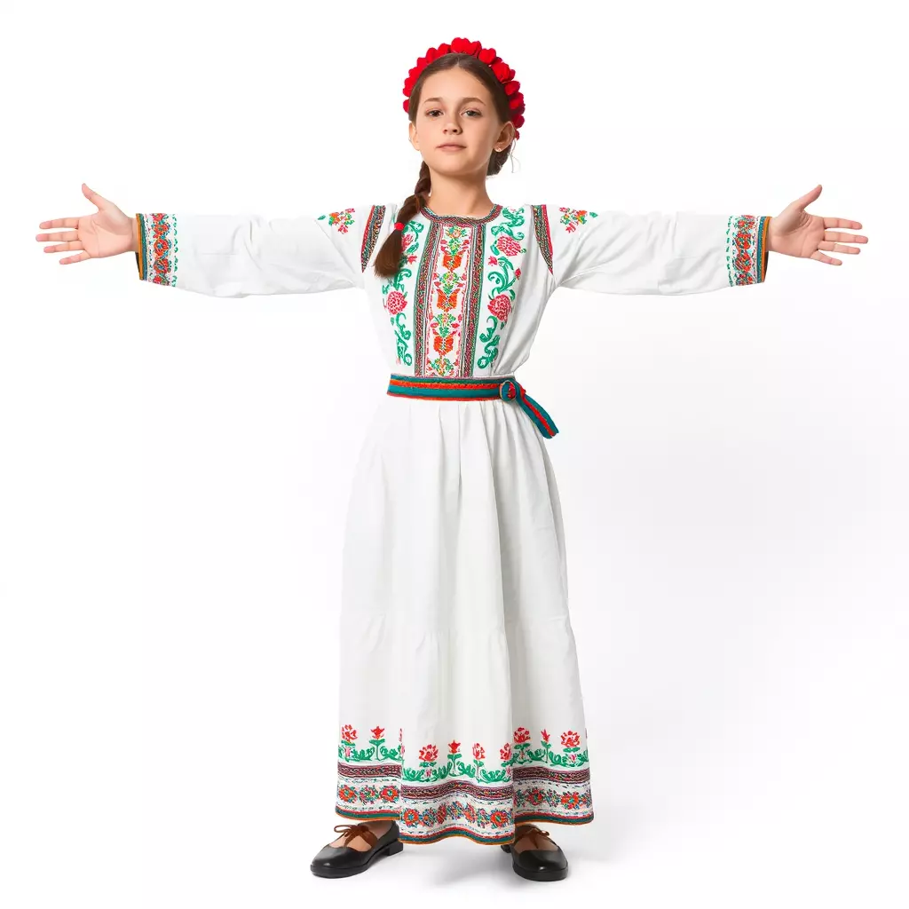 Traditional Embroidered Dress model pack Low-poly 3D model_2