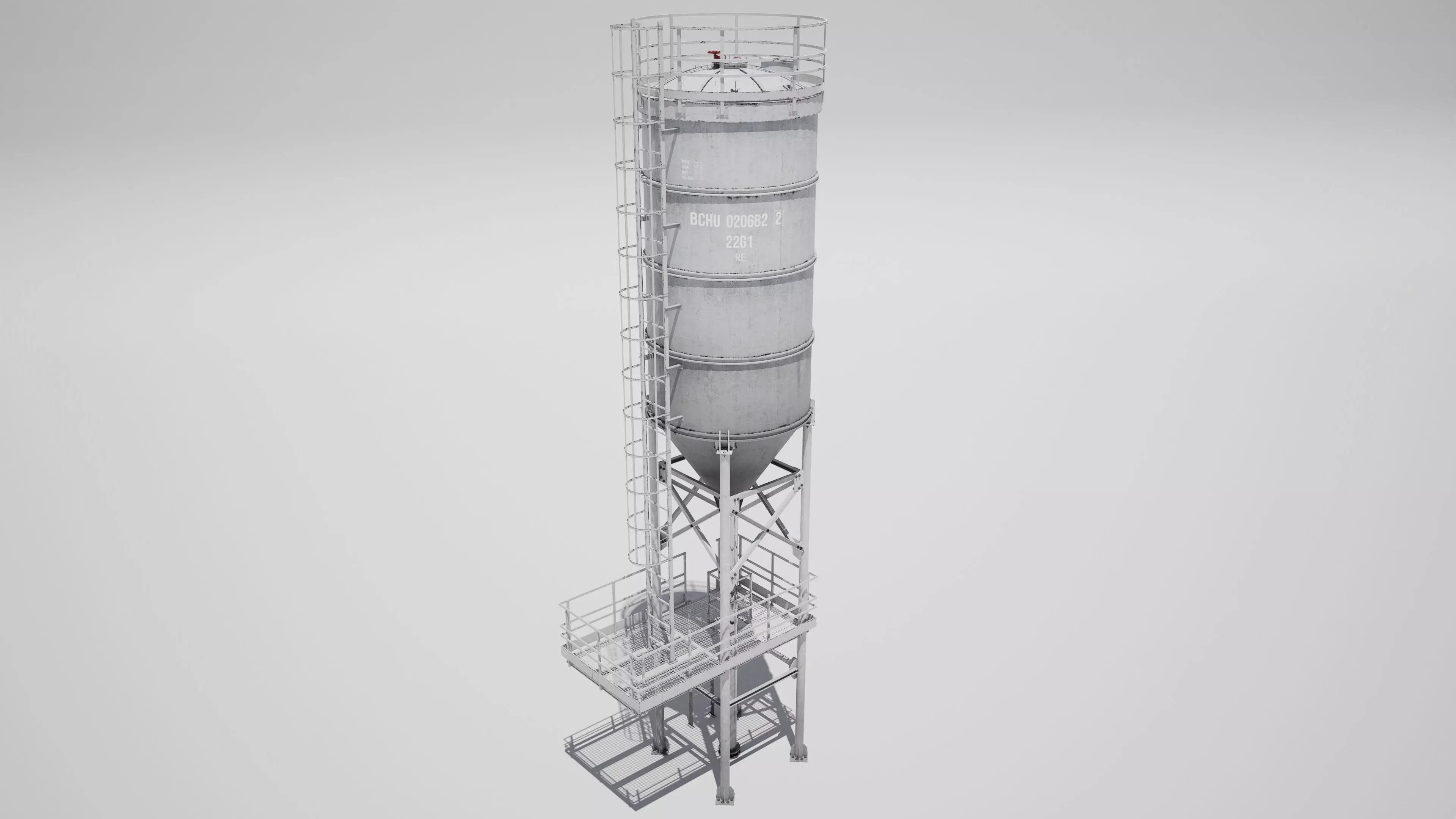 Storage Silo  3D model_1