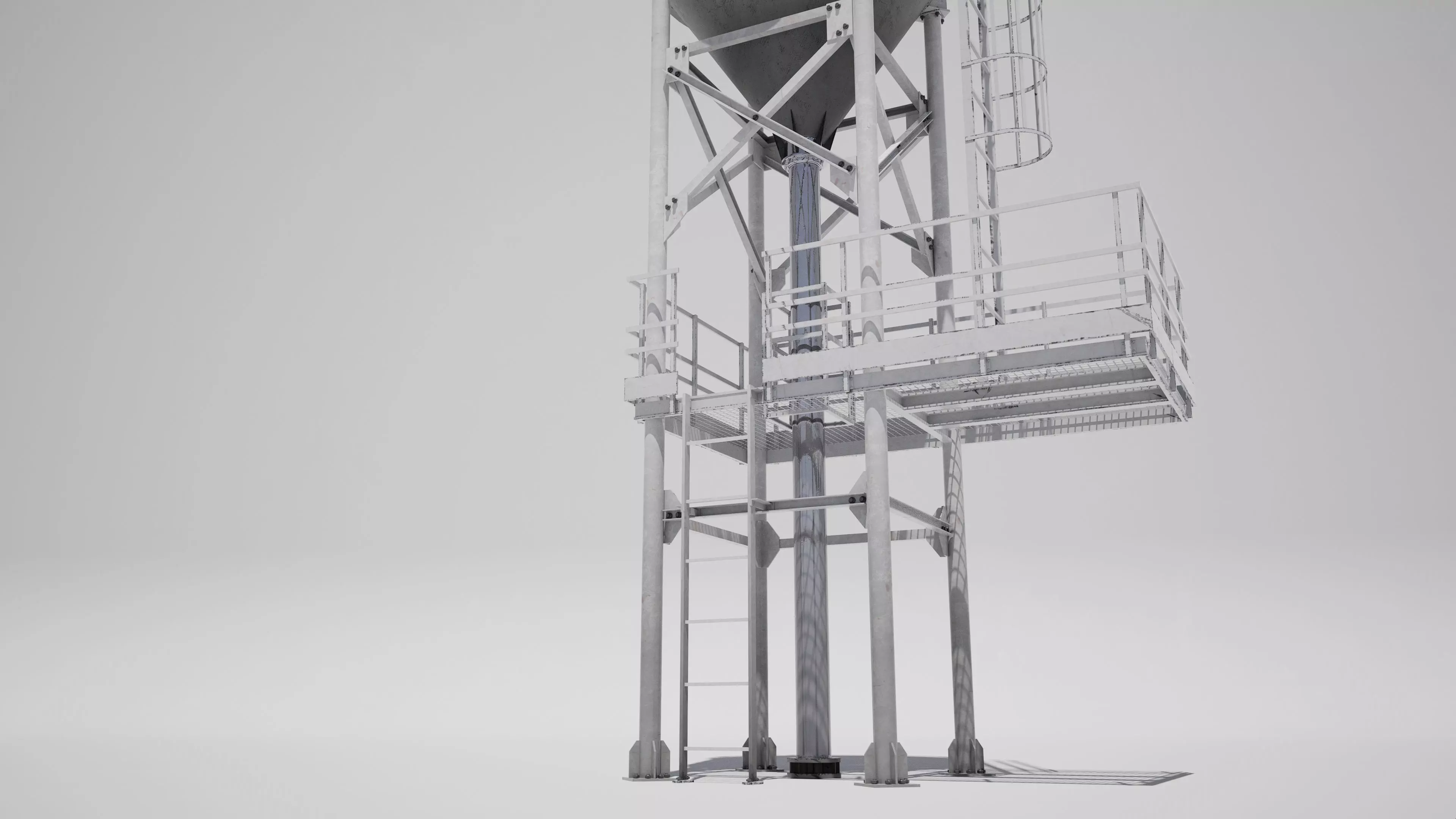 Storage Silo  3D model_4