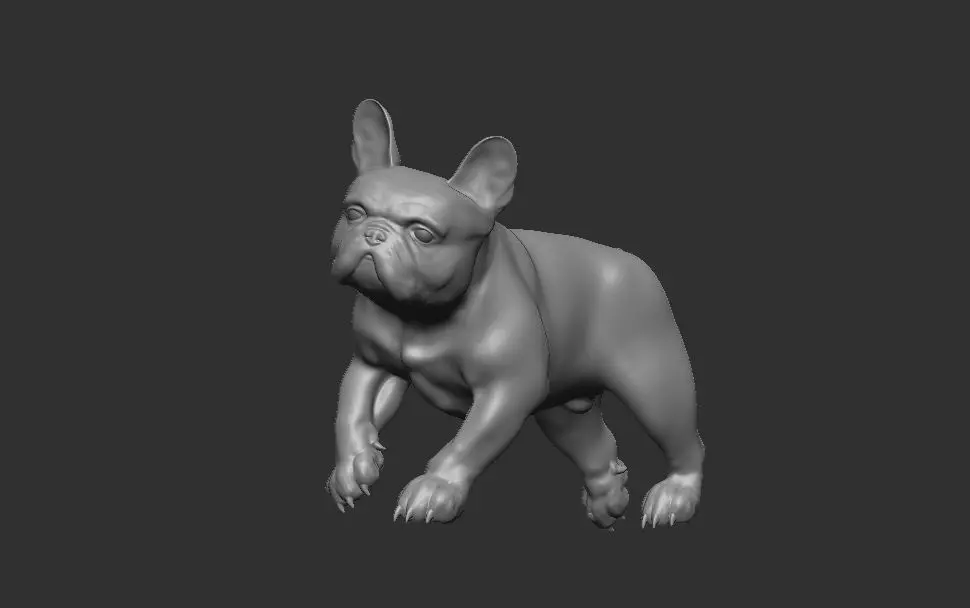 French bulldog 3D print model