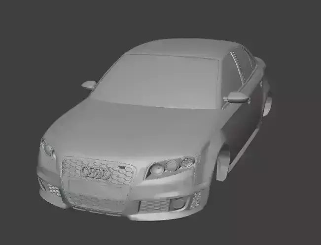 3D Printable RC Shell- German RS Sports Saloon 