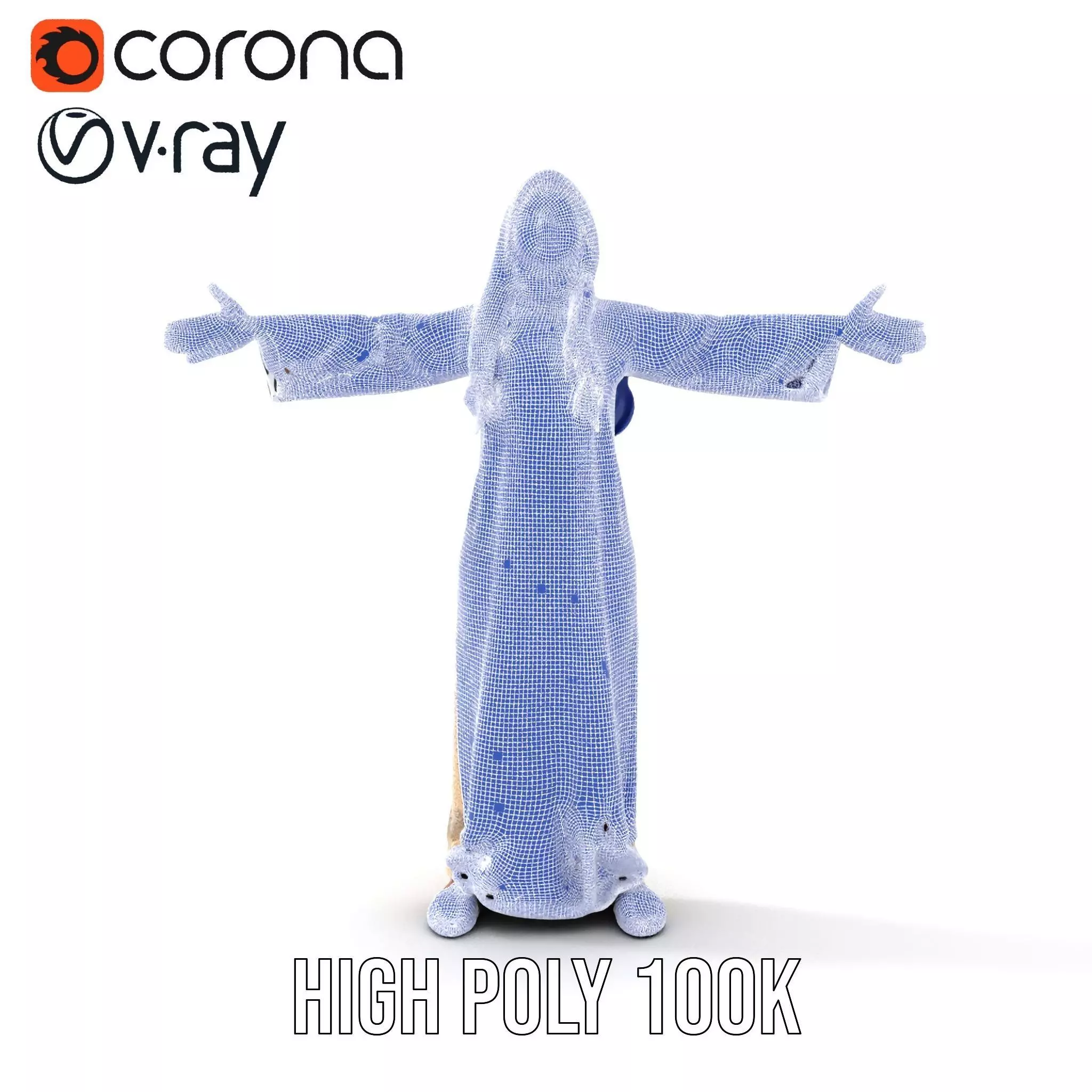 Elegant Beige Dress model pack Low-poly 3D model_32