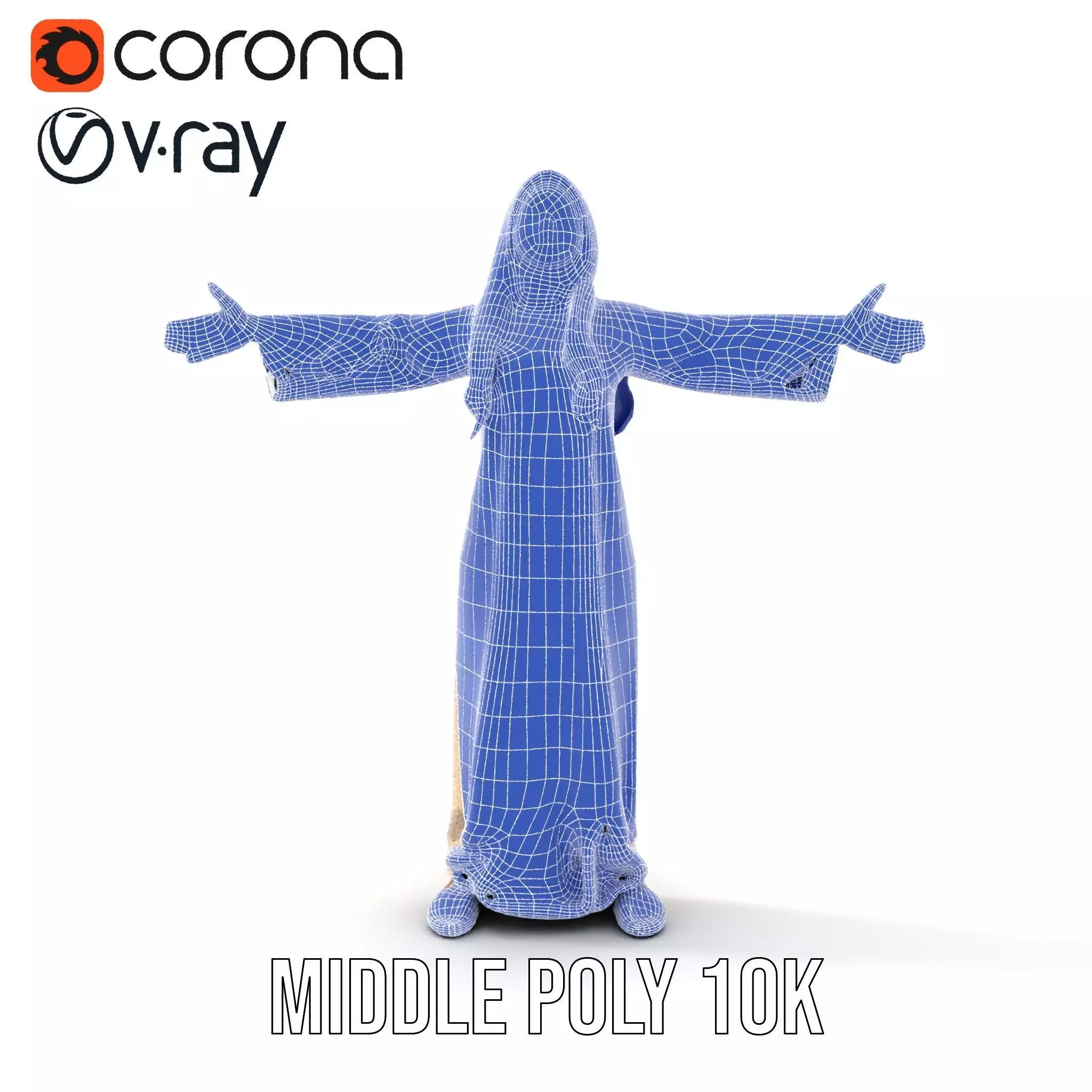 Elegant Beige Dress model pack Low-poly 3D model_26