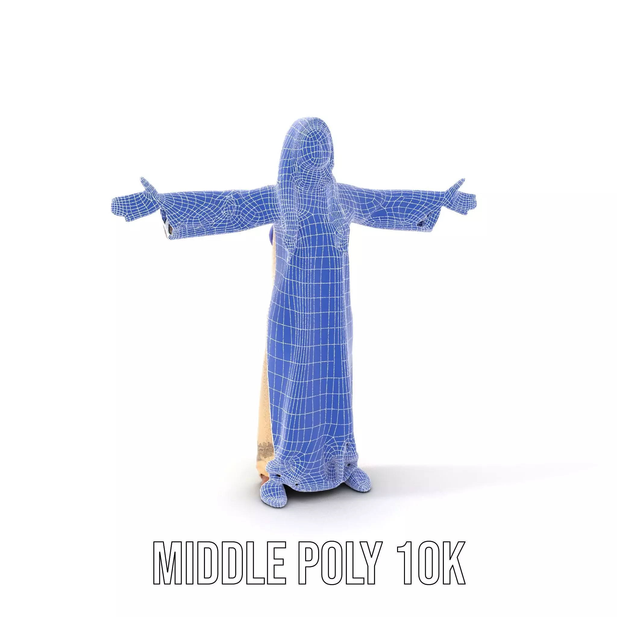 Elegant Beige Dress model pack Low-poly 3D model_10