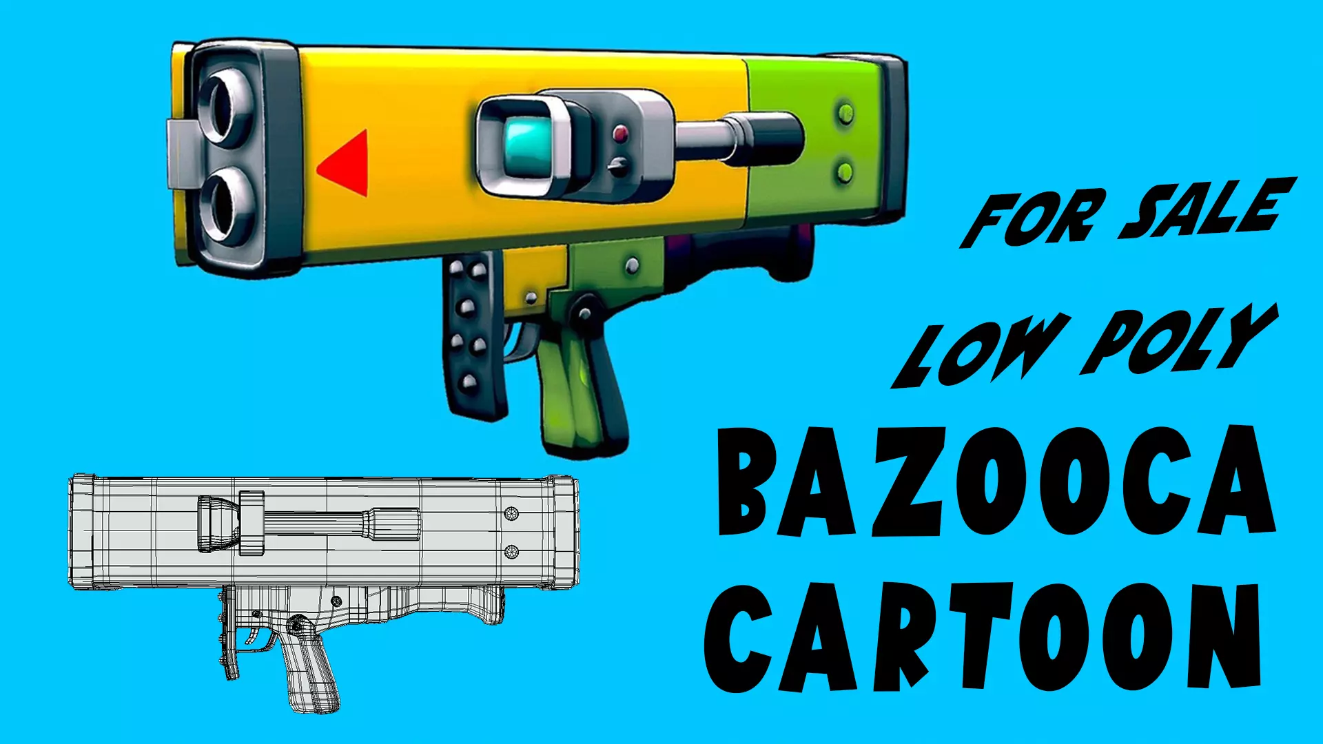 BAZOOCA CARTOON Low-poly 3D model_0