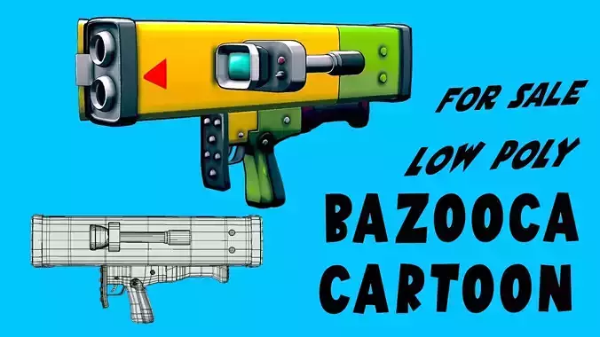 BAZOOCA CARTOON Low-poly 3D model