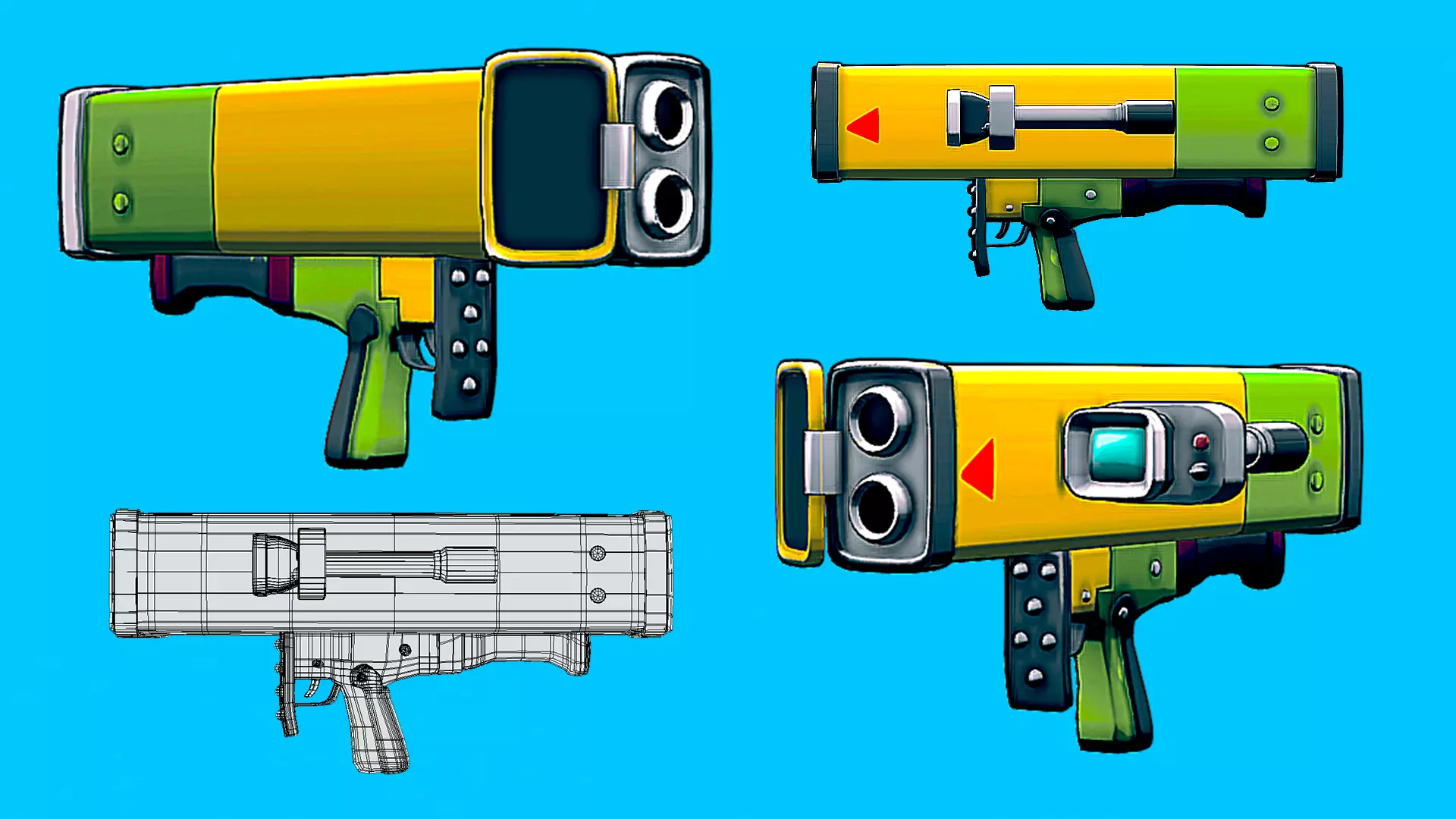 BAZOOCA CARTOON Low-poly 3D model_1