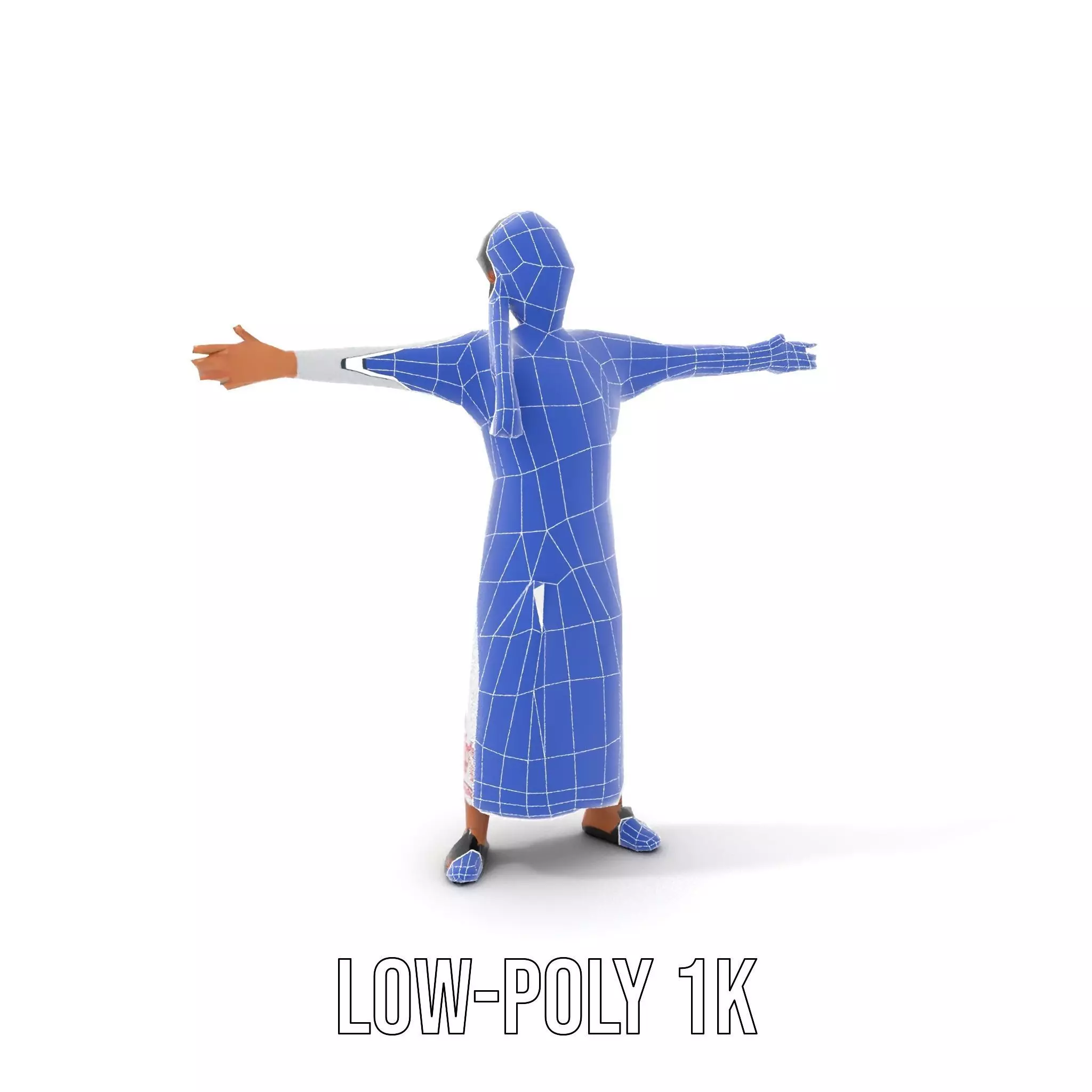 Traditional Embroidered Dress model pack Low-poly 3D model_12