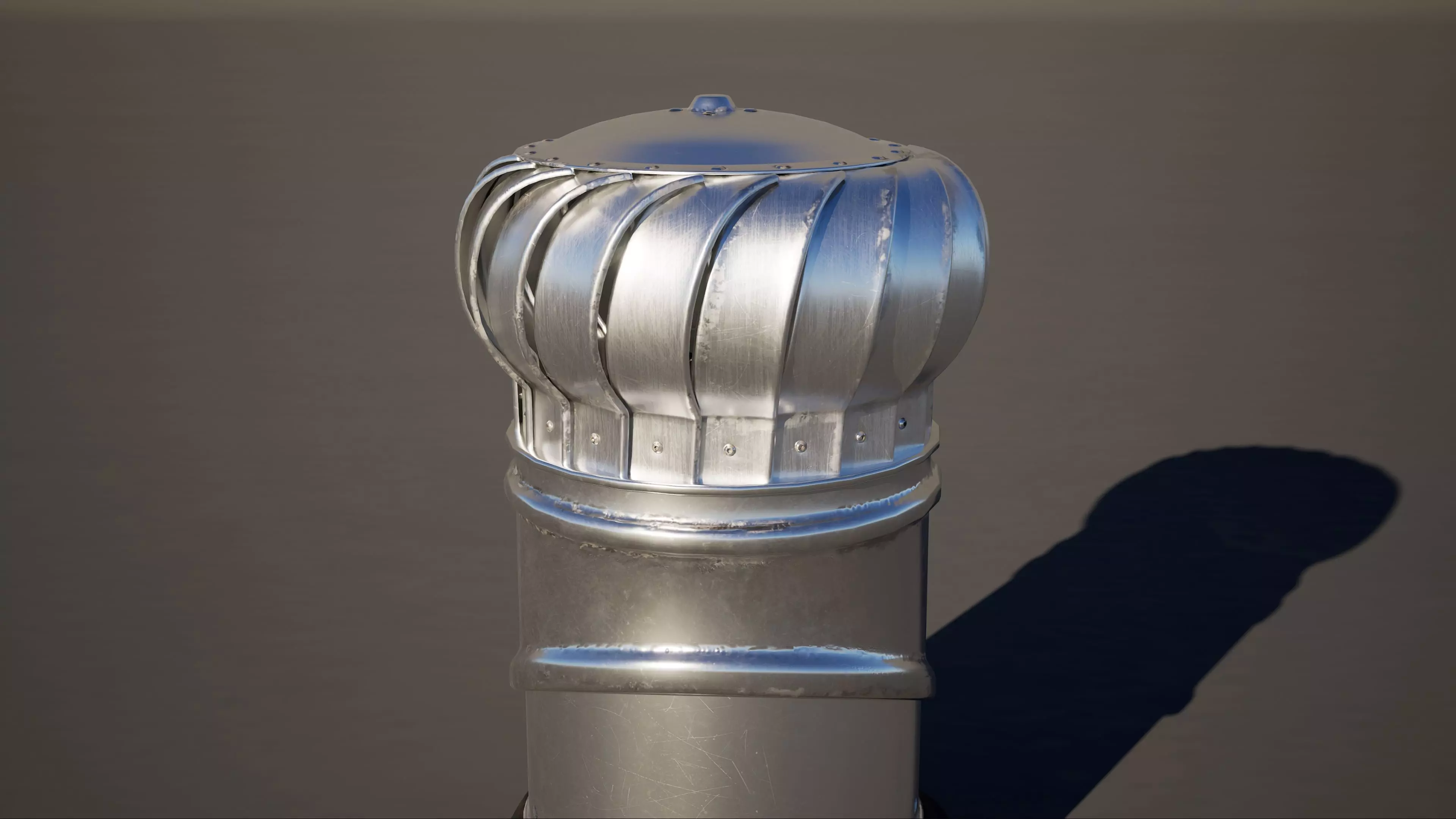 Whrilybird Rooftop Ventilation System 3D model_2