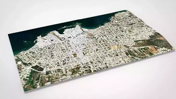 Cityscape La Canea Crete Greece 3D model 6