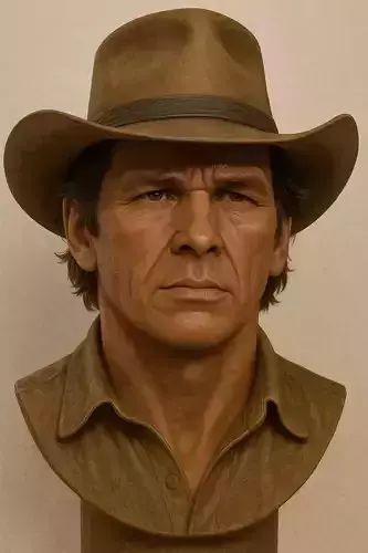 Once Upon a Time in the West 1968 Protagonist Bust  STL File
