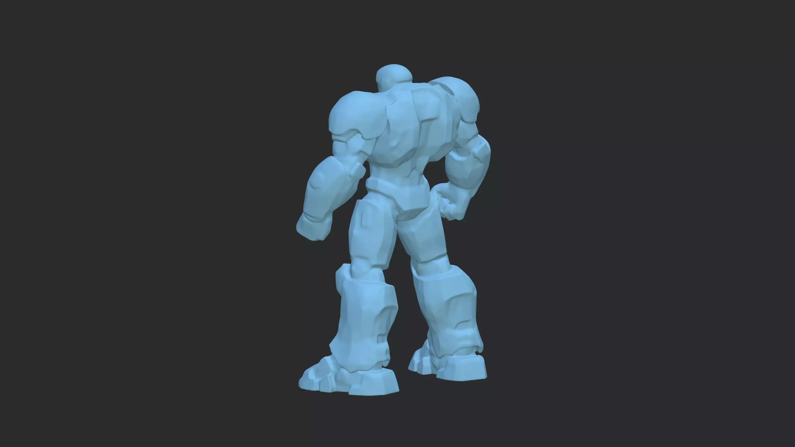 Futuristic Combat Mech Armored Sci-Fi Robot Warrior  3D Model 3D model_4