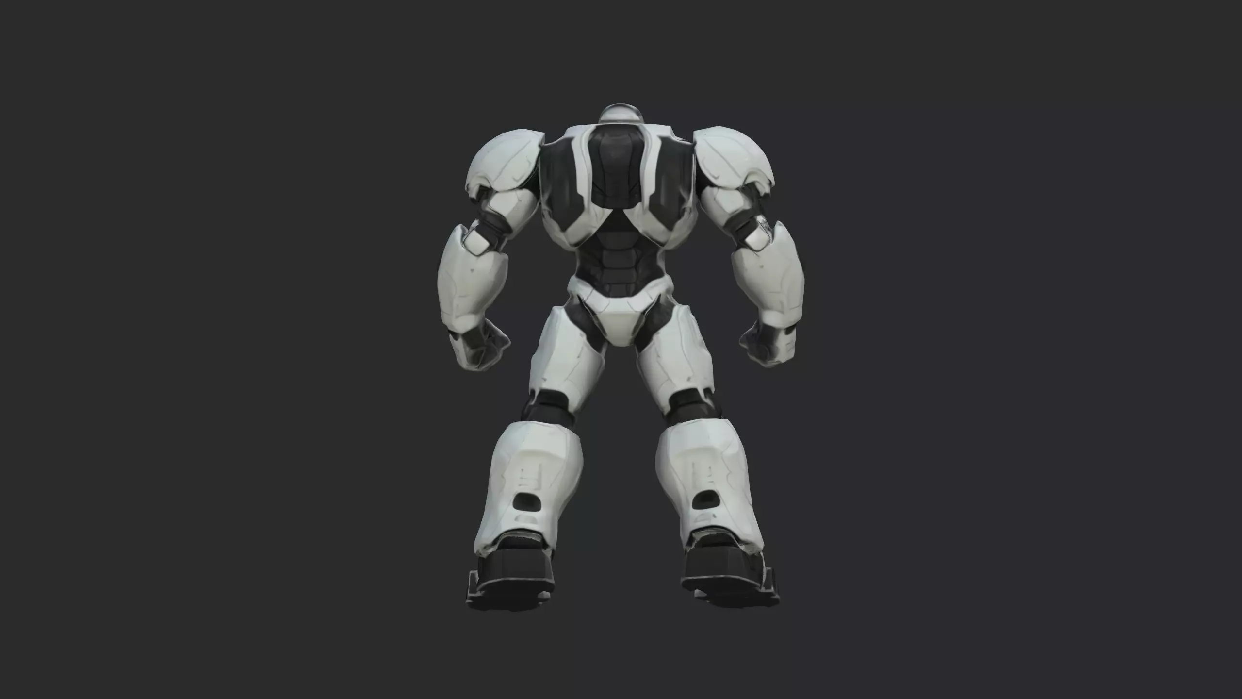 Futuristic Combat Mech Armored Sci-Fi Robot Warrior  3D Model 3D model_1