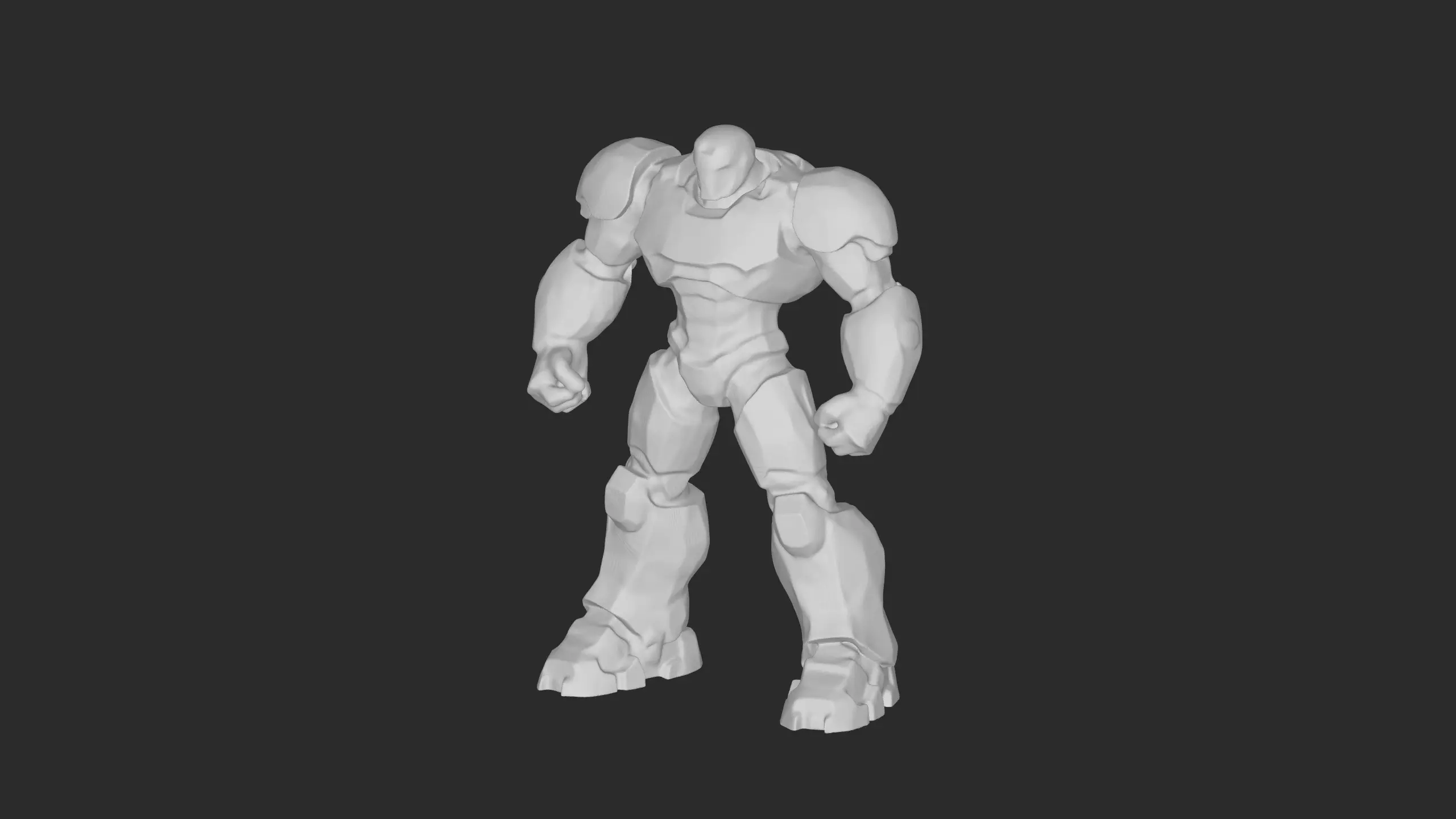 Futuristic Combat Mech Armored Sci-Fi Robot Warrior  3D Model 3D model_5