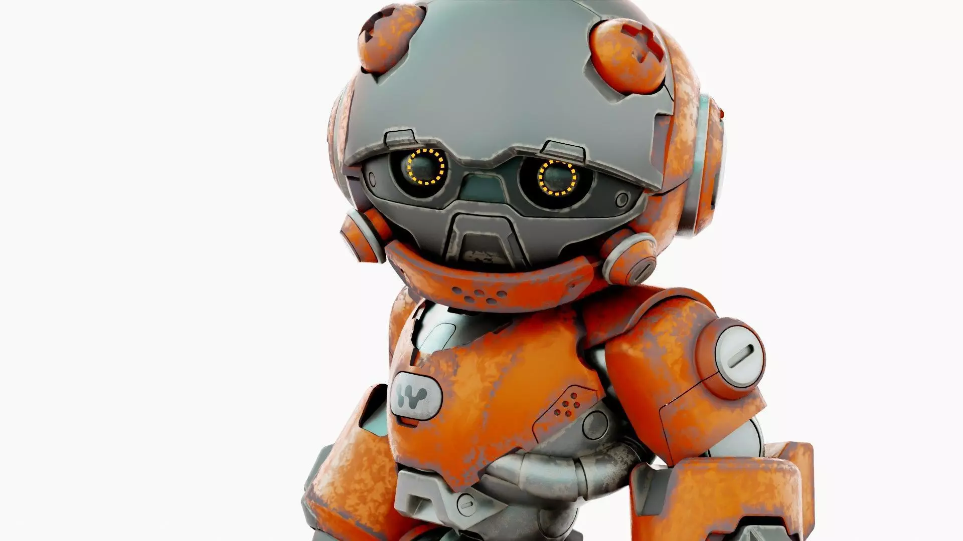 ROBO ZERO-C  Rigged for Unreal Engine - Unity - MIXAMO 3D model_22