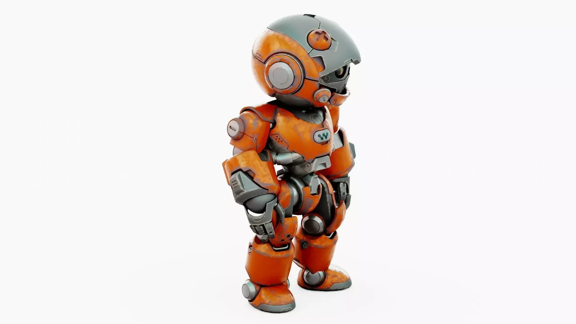 ROBO ZERO-C  Rigged for Unreal Engine - Unity - MIXAMO 3D model_7