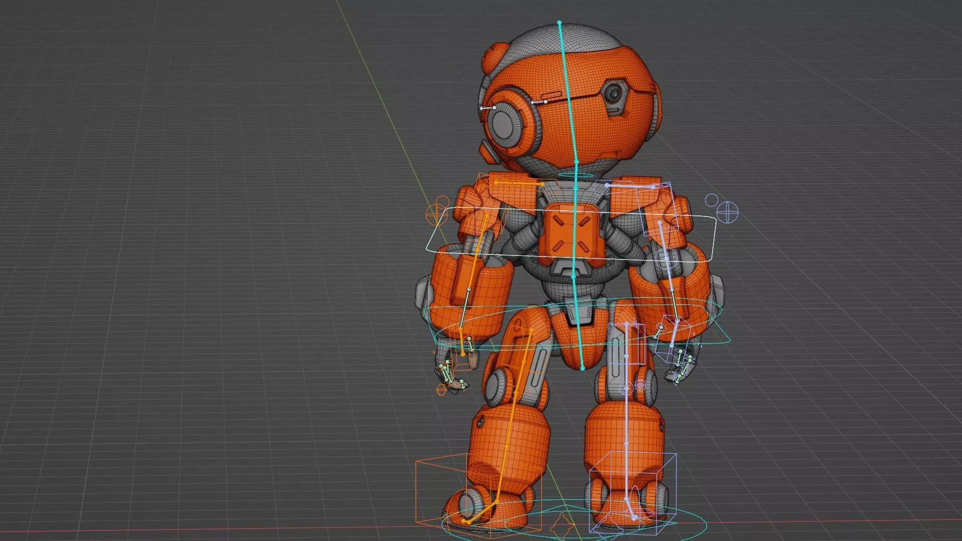 ROBO ZERO-C  Rigged for Unreal Engine - Unity - MIXAMO 3D model_37