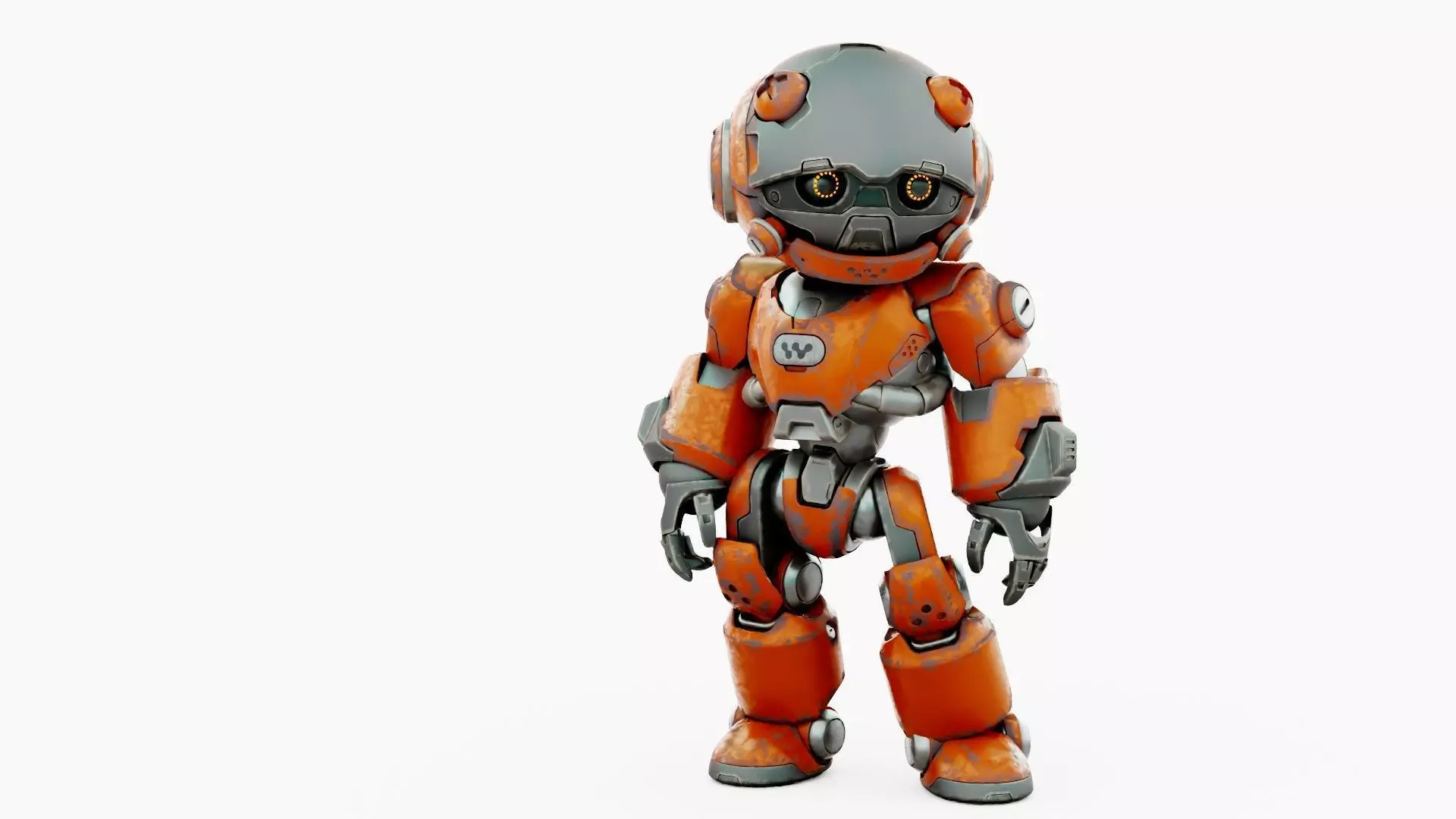 ROBO ZERO-C  Rigged for Unreal Engine - Unity - MIXAMO 3D model_3