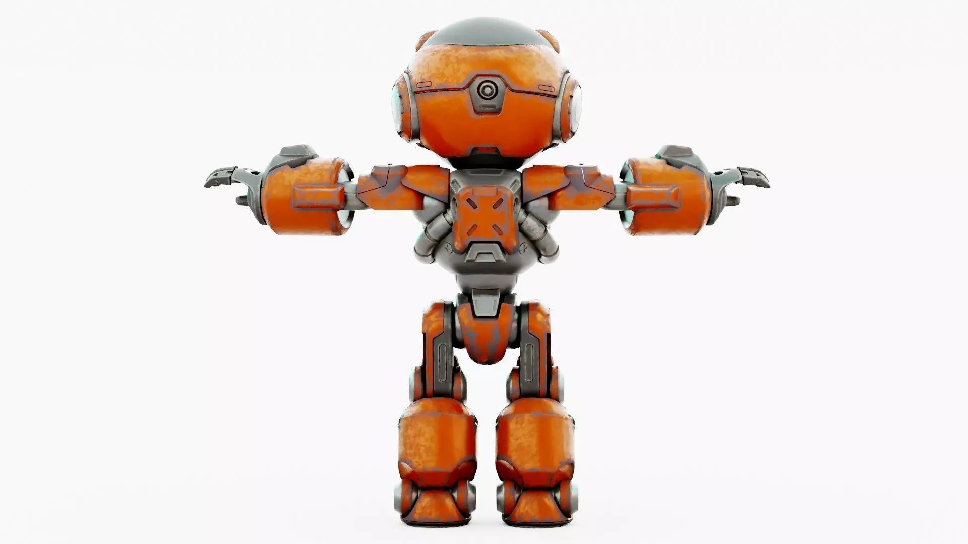 ROBO ZERO-C  Rigged for Unreal Engine - Unity - MIXAMO 3D model_31