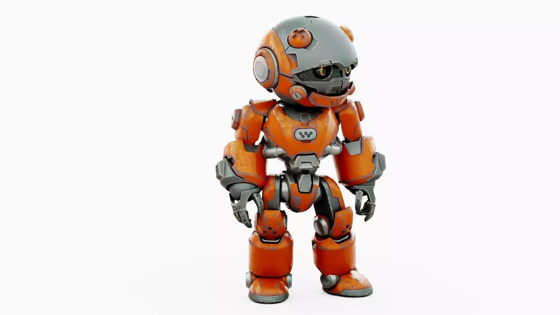 ROBO ZERO-C  Rigged for Unreal Engine - Unity - MIXAMO 3D model_5