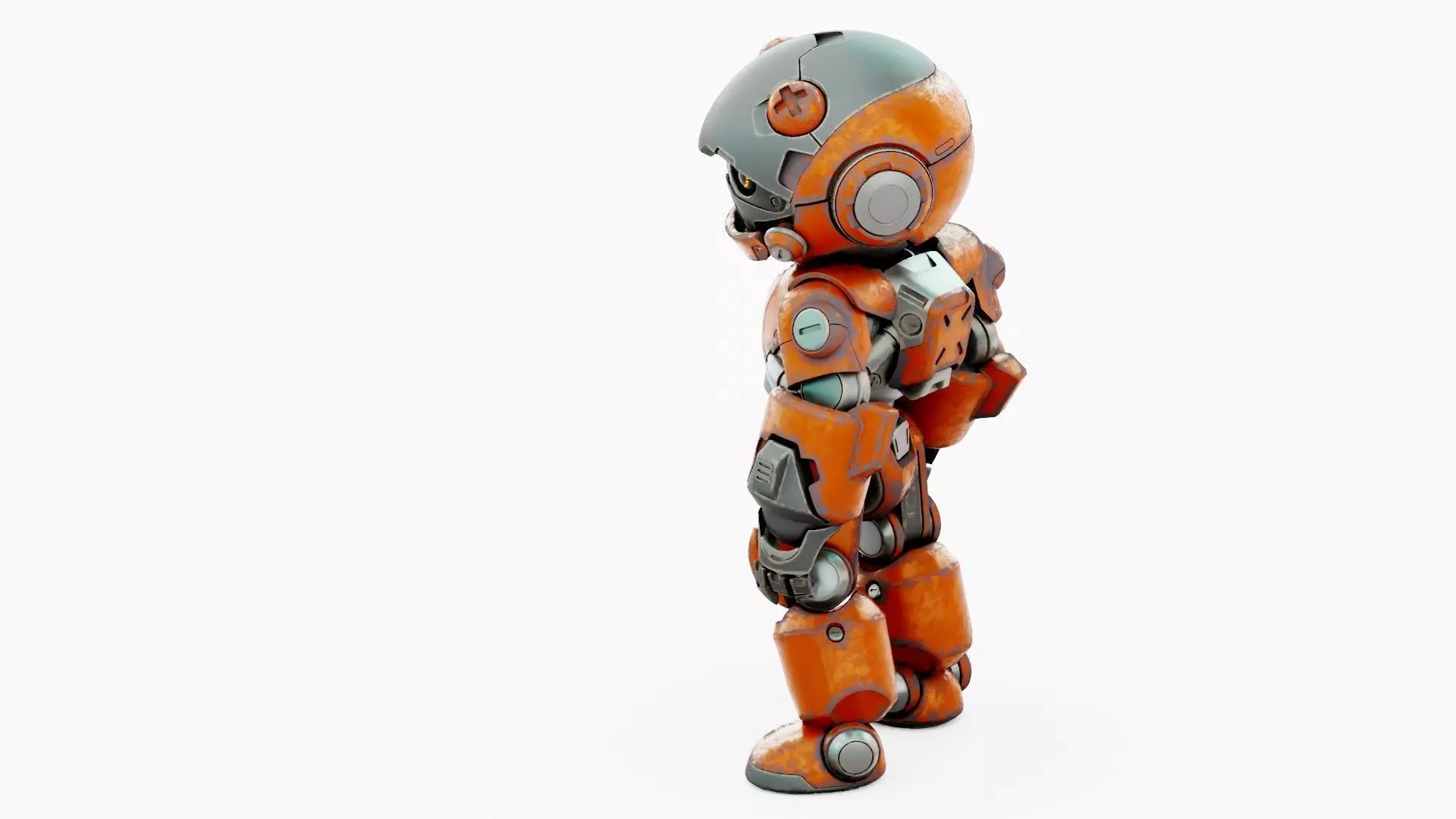 ROBO ZERO-C  Rigged for Unreal Engine - Unity - MIXAMO 3D model_17