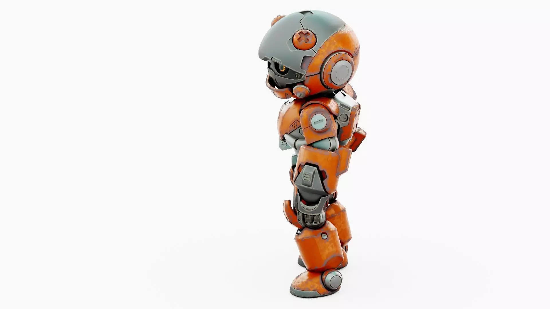 ROBO ZERO-C  Rigged for Unreal Engine - Unity - MIXAMO 3D model_18