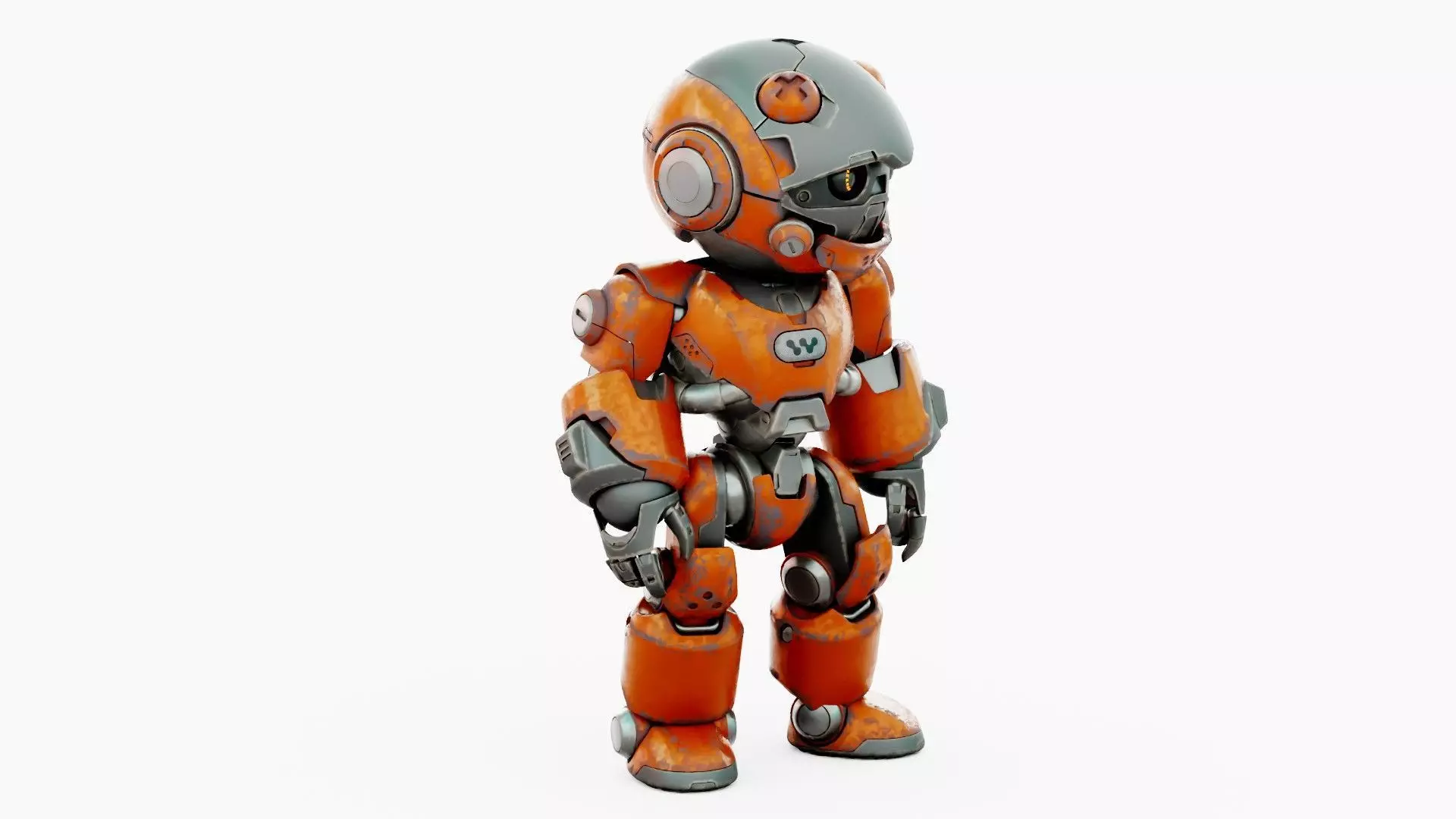 ROBO ZERO-C  Rigged for Unreal Engine - Unity - MIXAMO 3D model_6