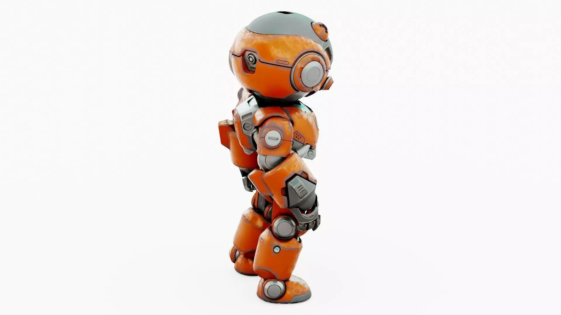 ROBO ZERO-C  Rigged for Unreal Engine - Unity - MIXAMO 3D model_10