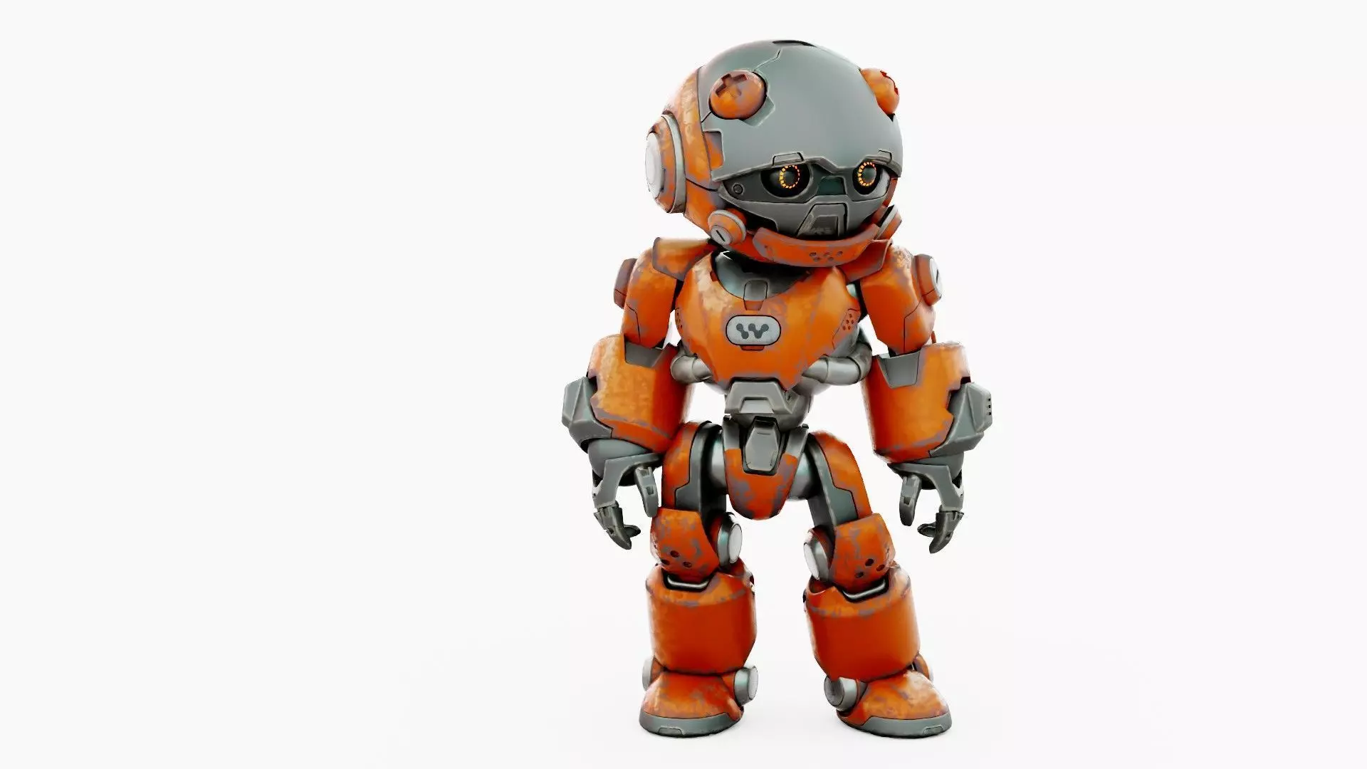 ROBO ZERO-C  Rigged for Unreal Engine - Unity - MIXAMO 3D model_4