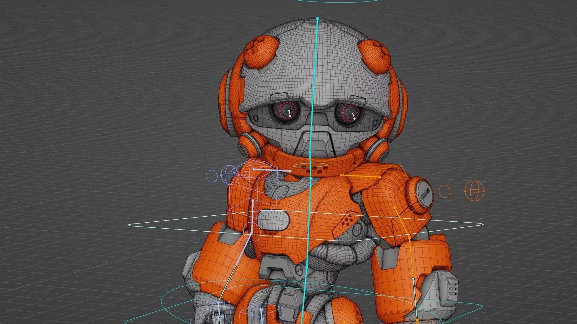 ROBO ZERO-C  Rigged for Unreal Engine - Unity - MIXAMO 3D model_39