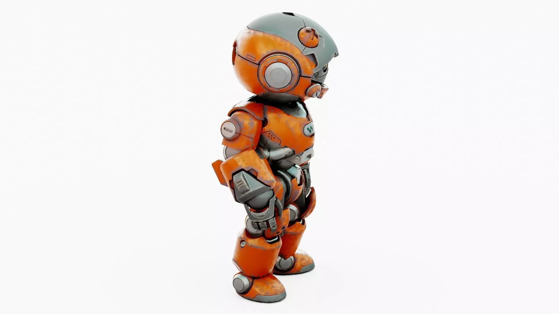 ROBO ZERO-C  Rigged for Unreal Engine - Unity - MIXAMO 3D model_8